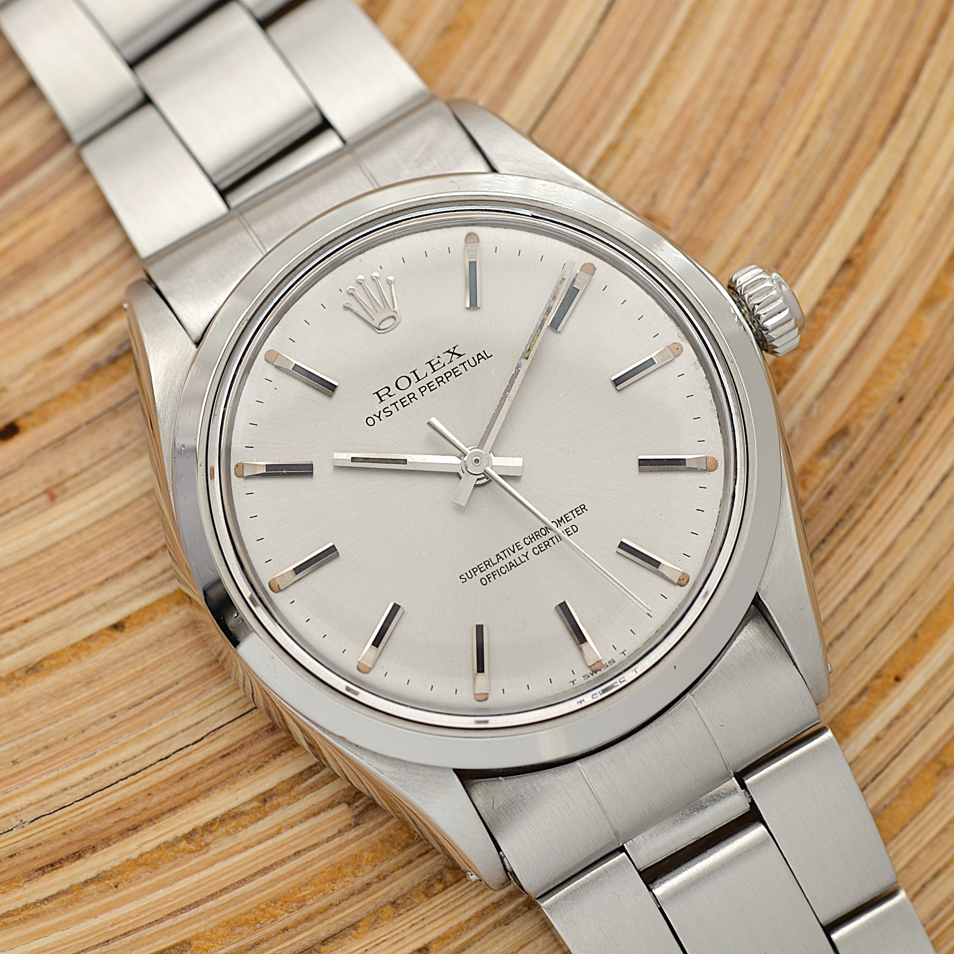 [ROLEX] Rolex Oyster Perpetual Ref. 1002 Silver Grey 1969