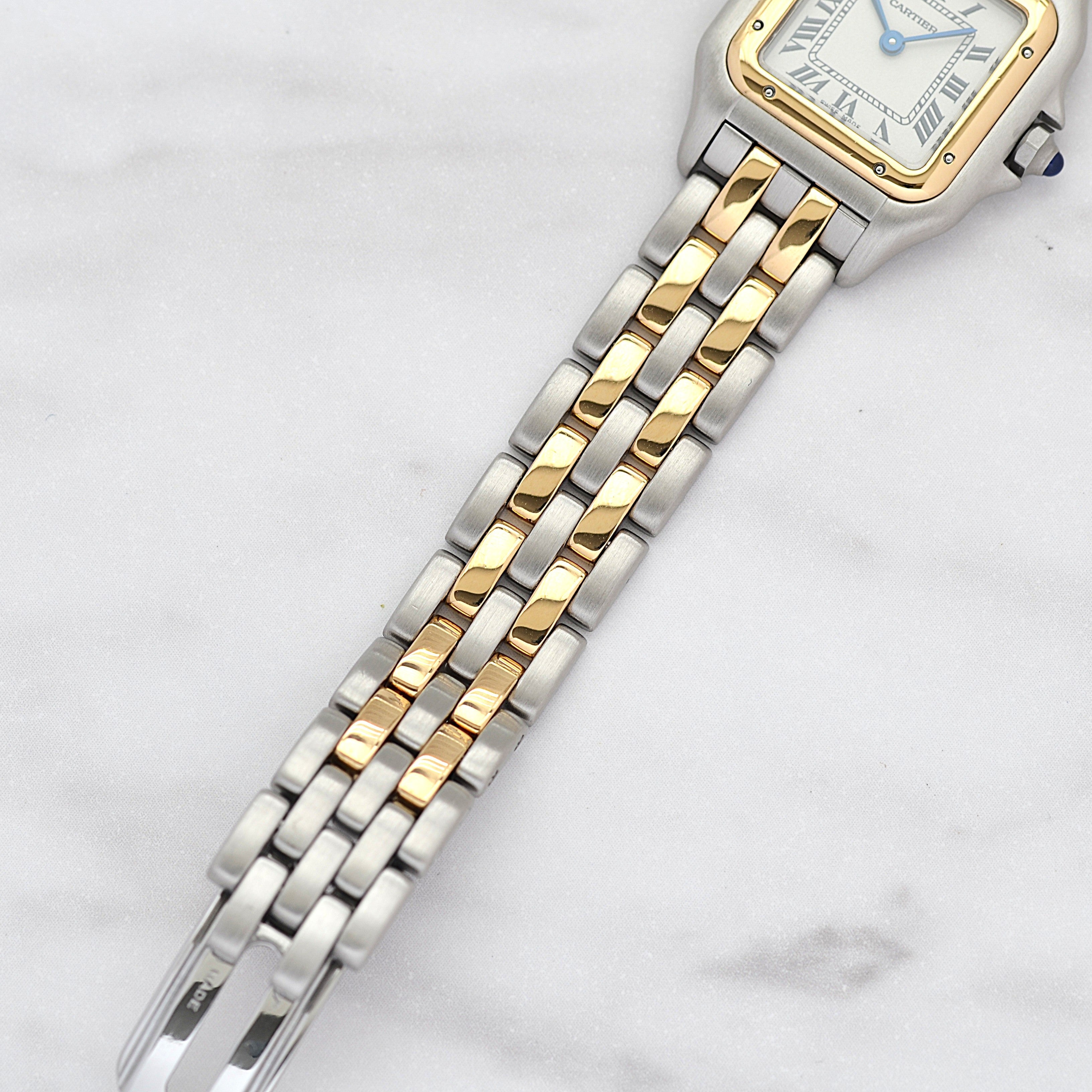 [Cartier] Cartier Panthère SM 2-Row 18K Yellow Gold x Stainless Steel. Complete Cartier Service.