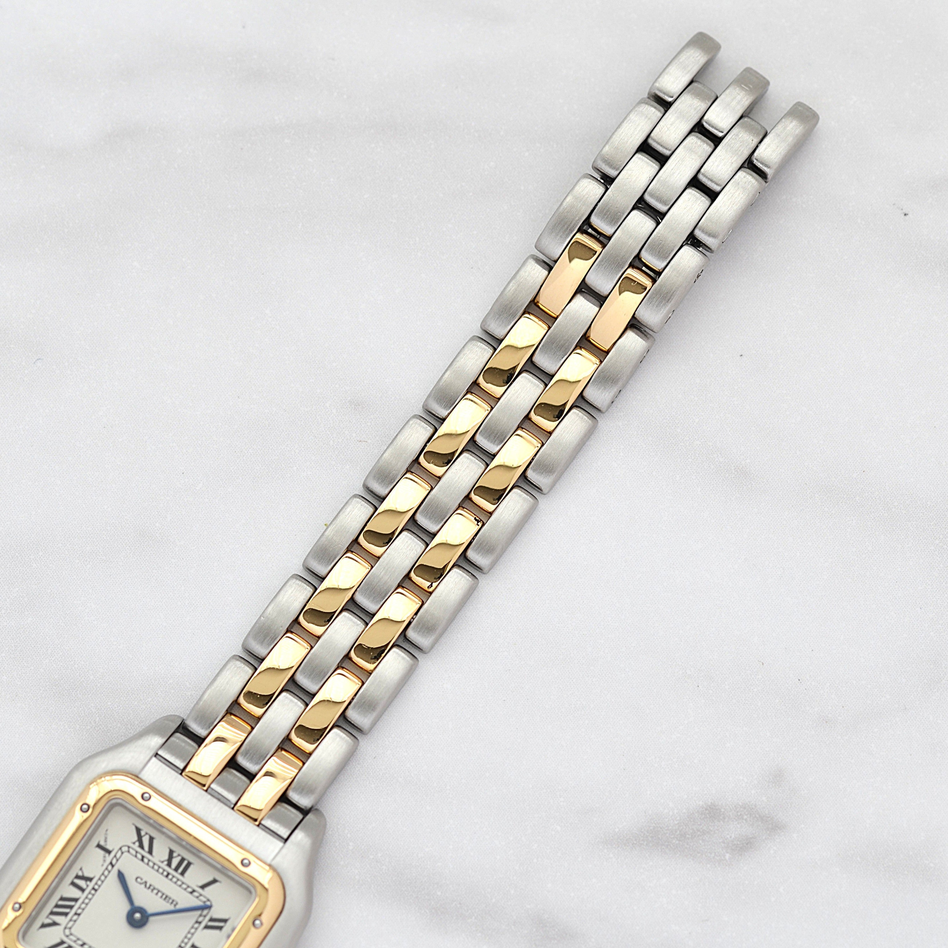 [Cartier] Cartier Panthère SM 2-Row 18K Yellow Gold x Stainless Steel. Complete Cartier Service.