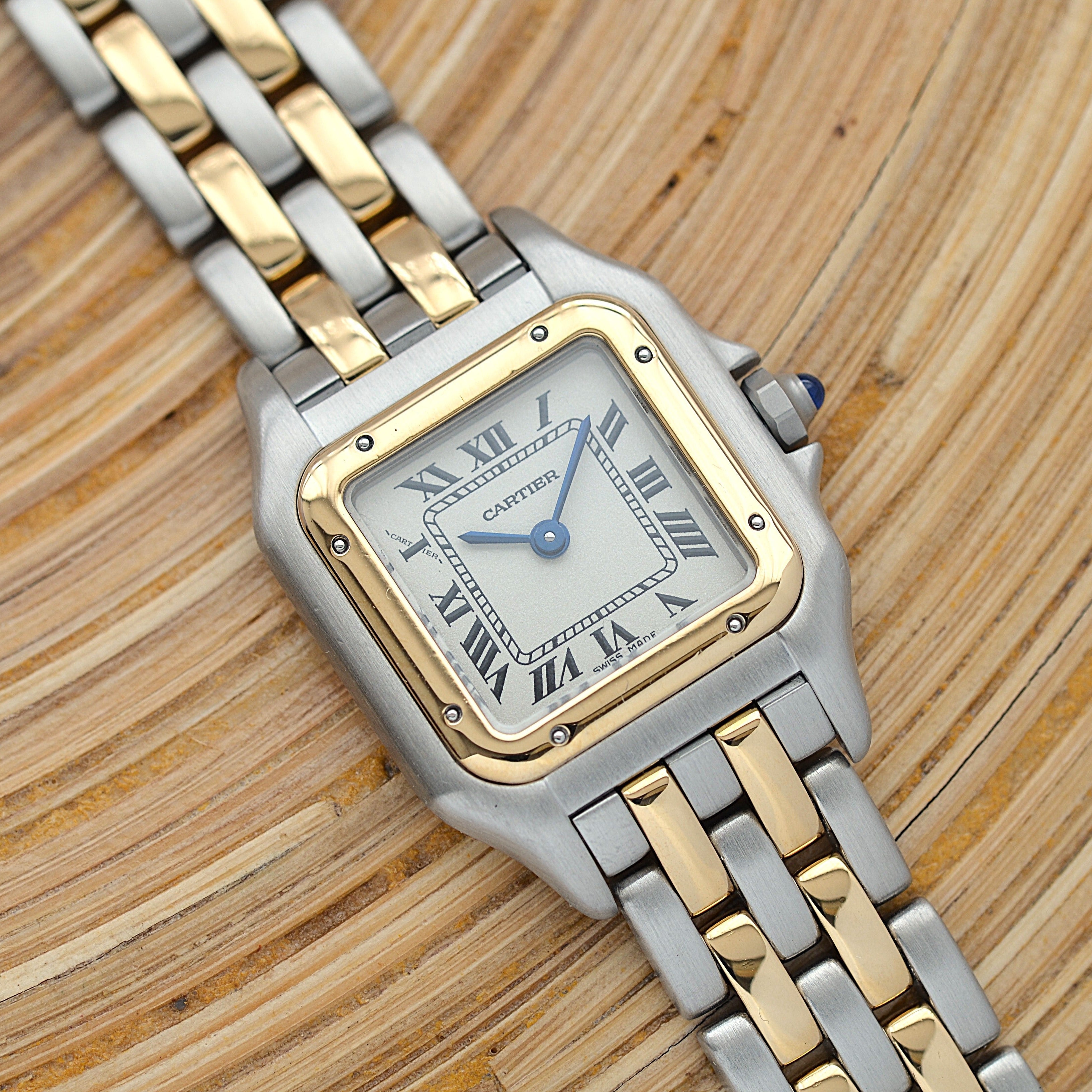 [Cartier] Cartier Panthère SM 2-Row 18K Yellow Gold x Stainless Steel. Complete Cartier Service.