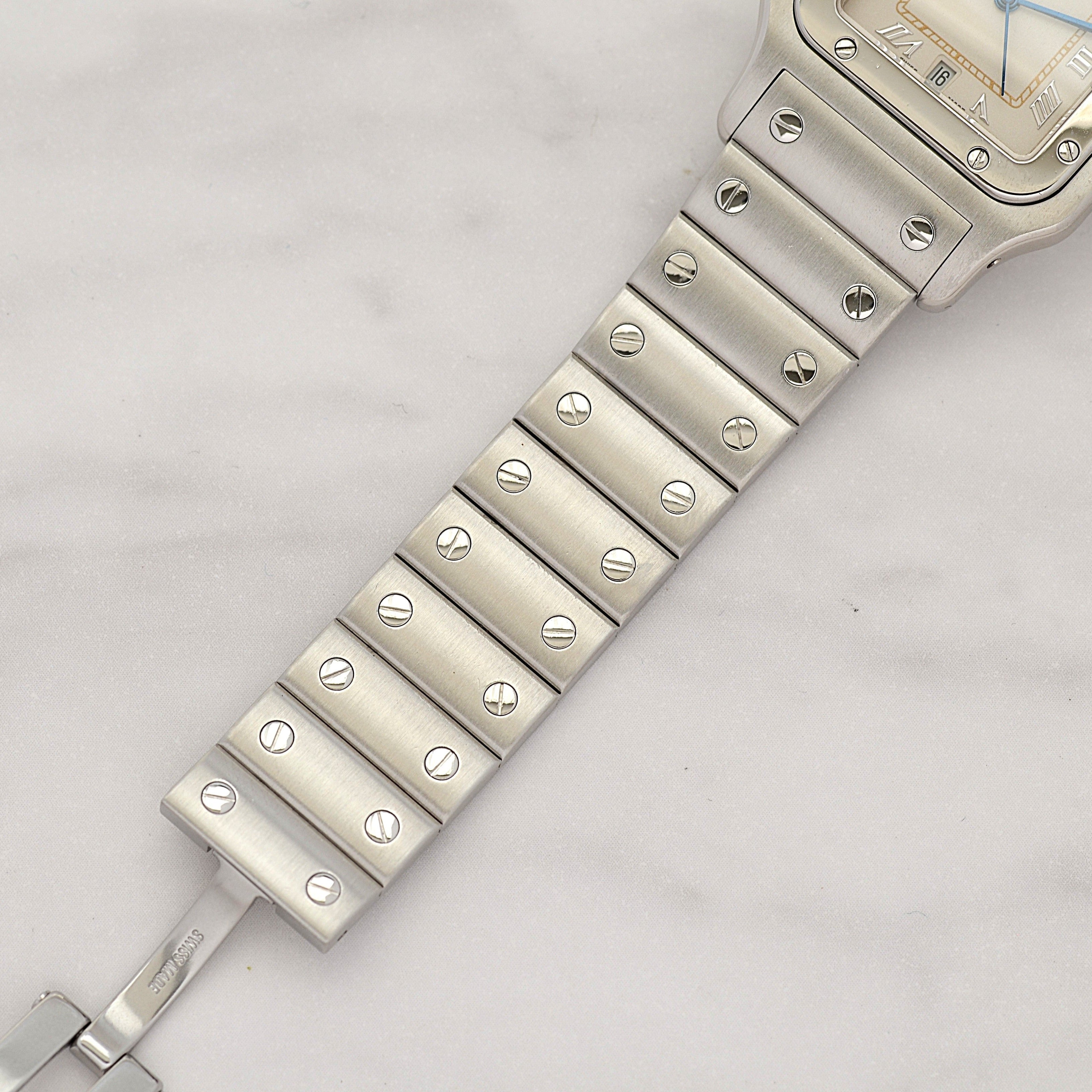 【Cartier】カルティエ サントスガルベLM アップライトローマ カルティエコンプリートサービス済み