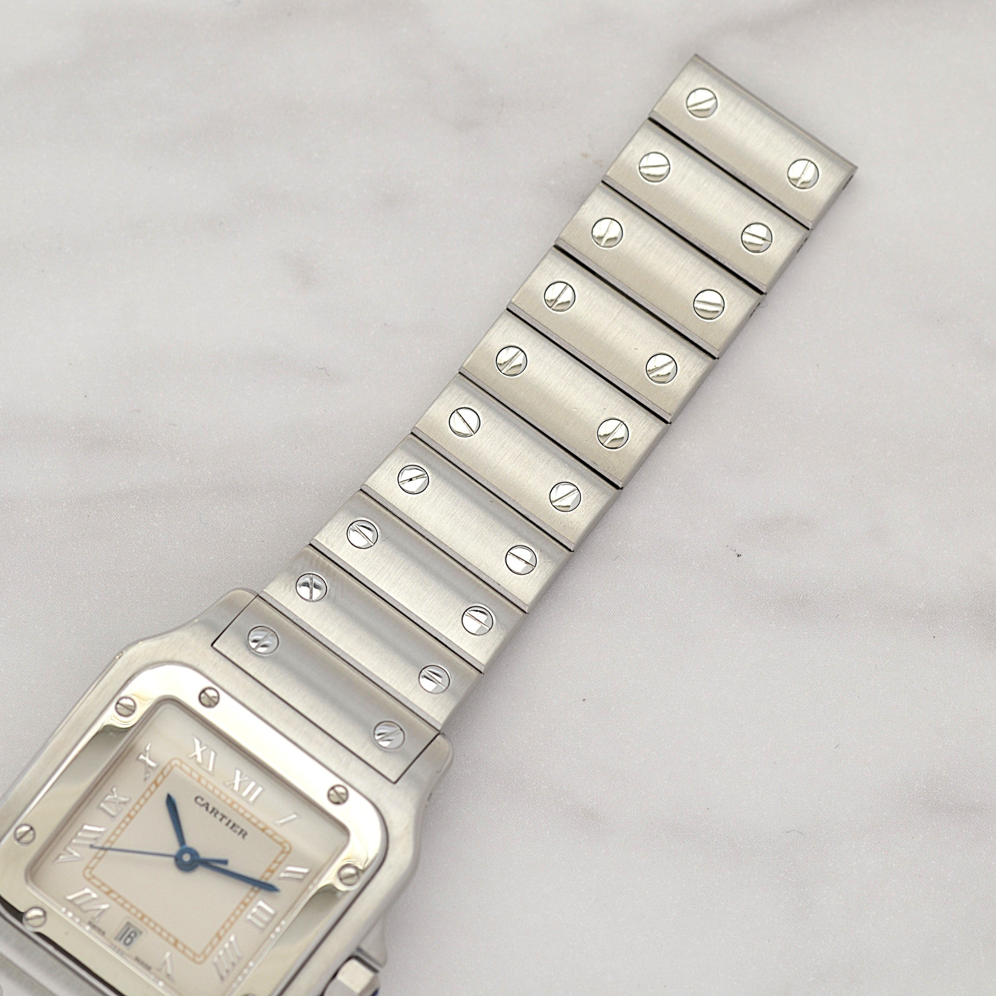 【Cartier】カルティエ サントスガルベLM アップライトローマ カルティエコンプリートサービス済み