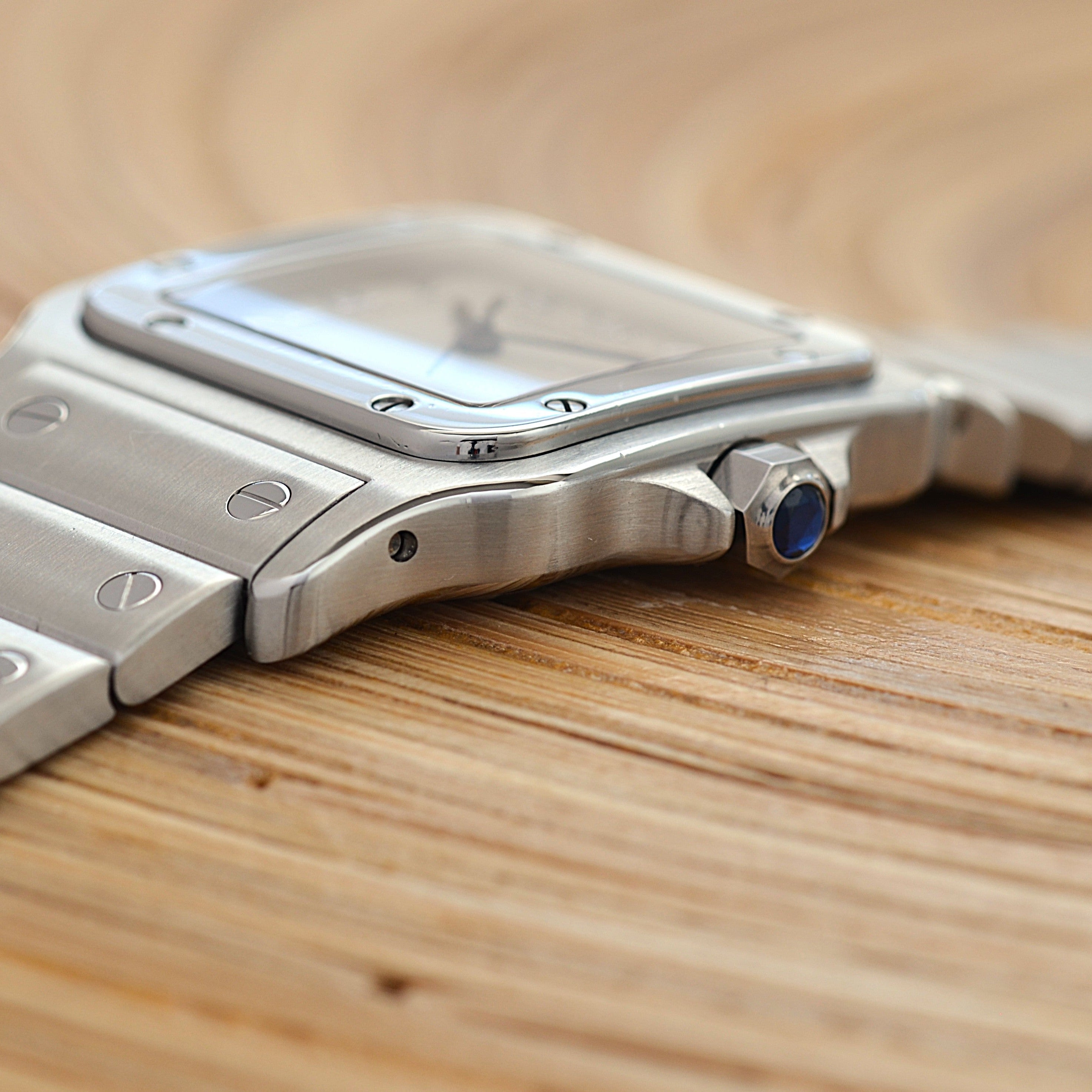 【Cartier】カルティエ サントスガルベLM アップライトローマ カルティエコンプリートサービス済み