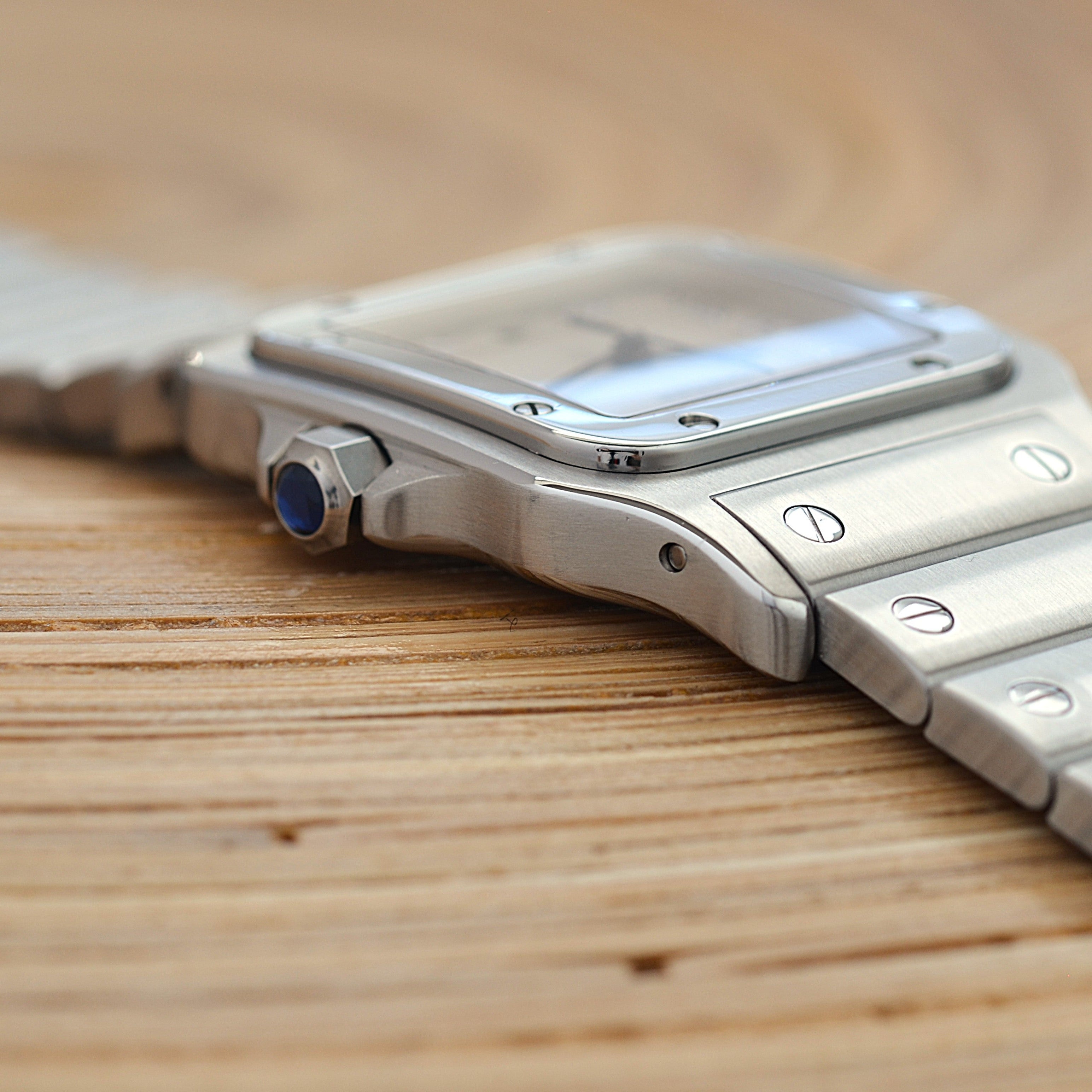 【Cartier】カルティエ サントスガルベLM アップライトローマ カルティエコンプリートサービス済み