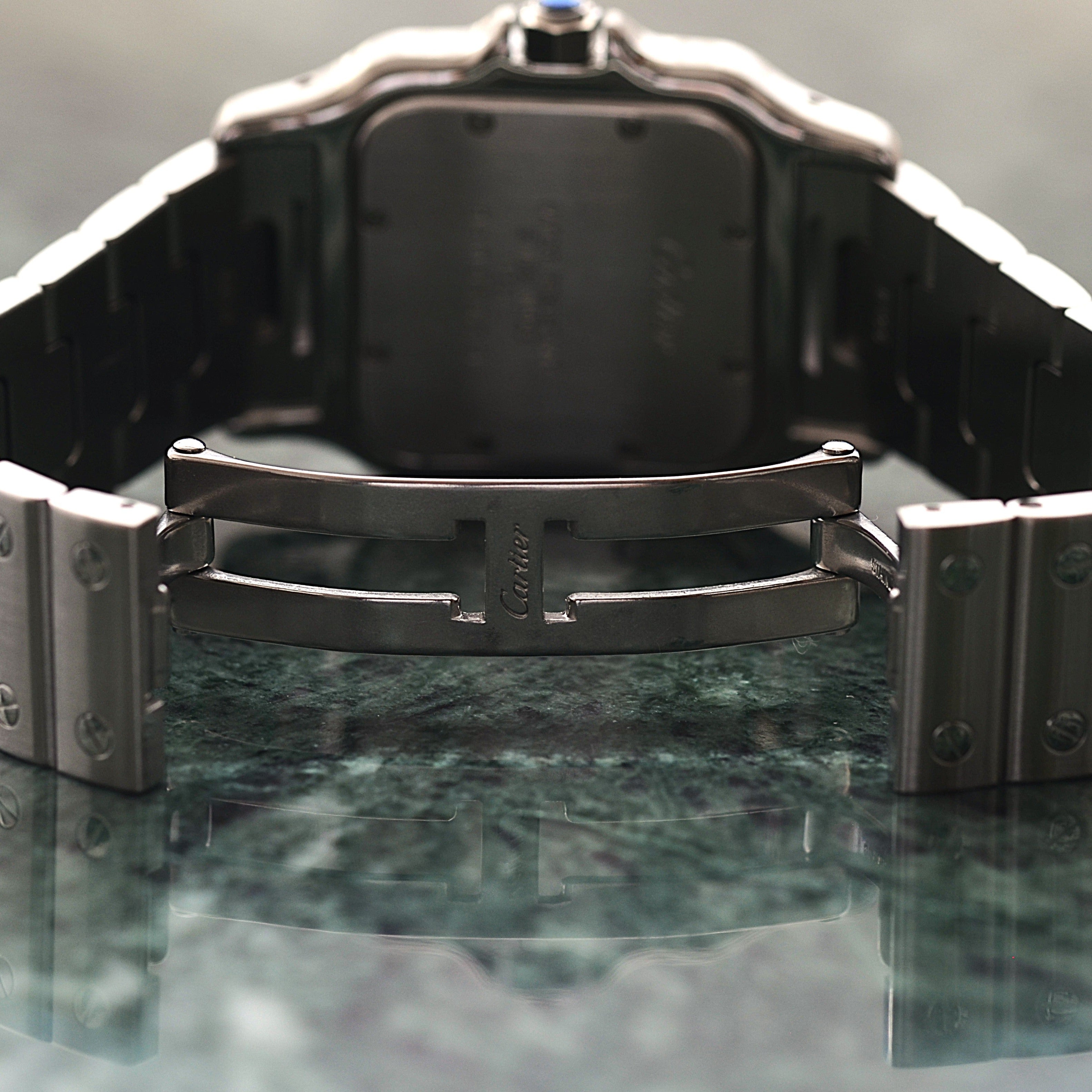 【Cartier】カルティエ サントスガルベLM アップライトローマ カルティエコンプリートサービス済み