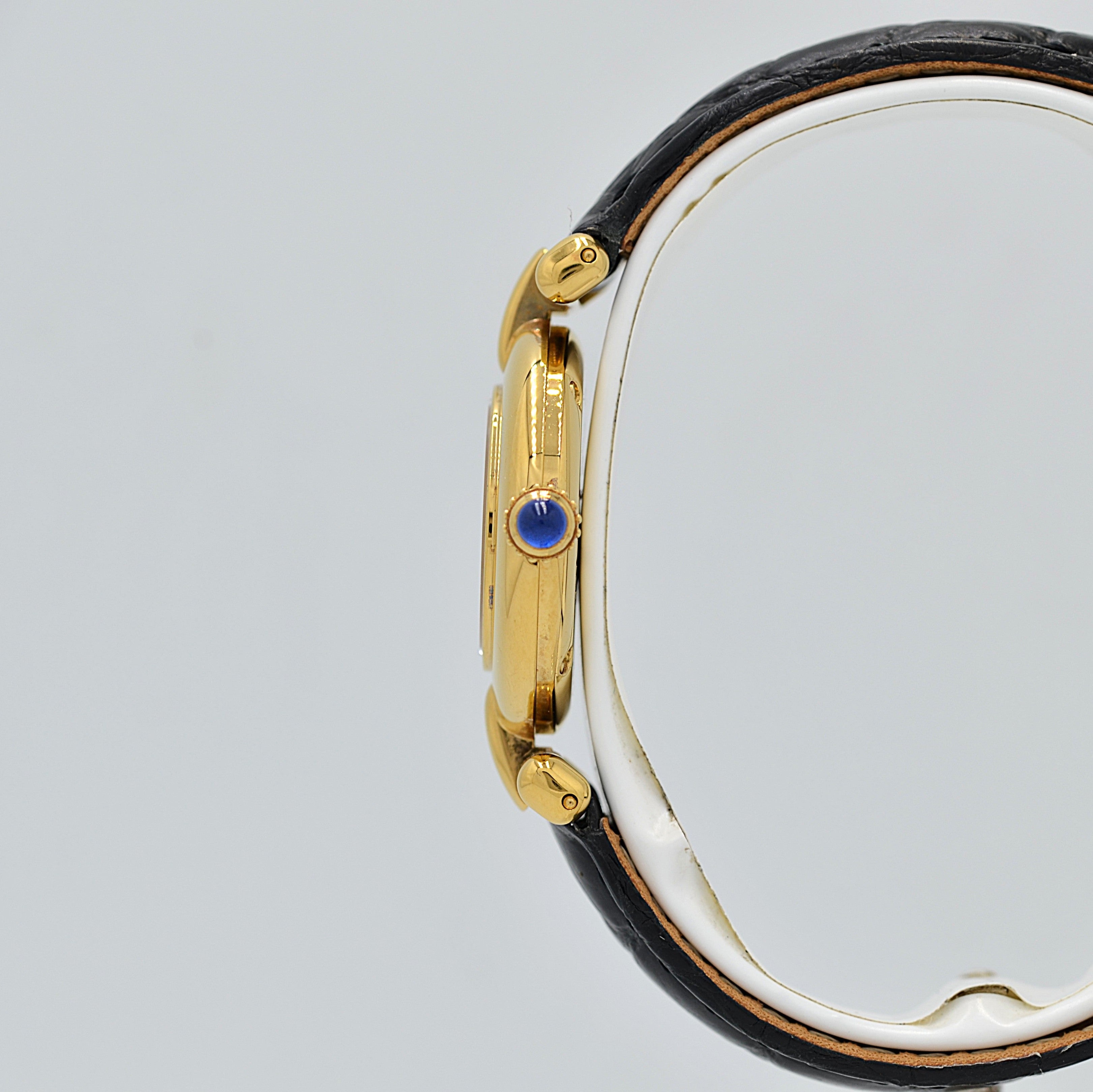 【Cartier】カルティエ マストコリゼ GP ホワイトローマ 純正Dバックル付き