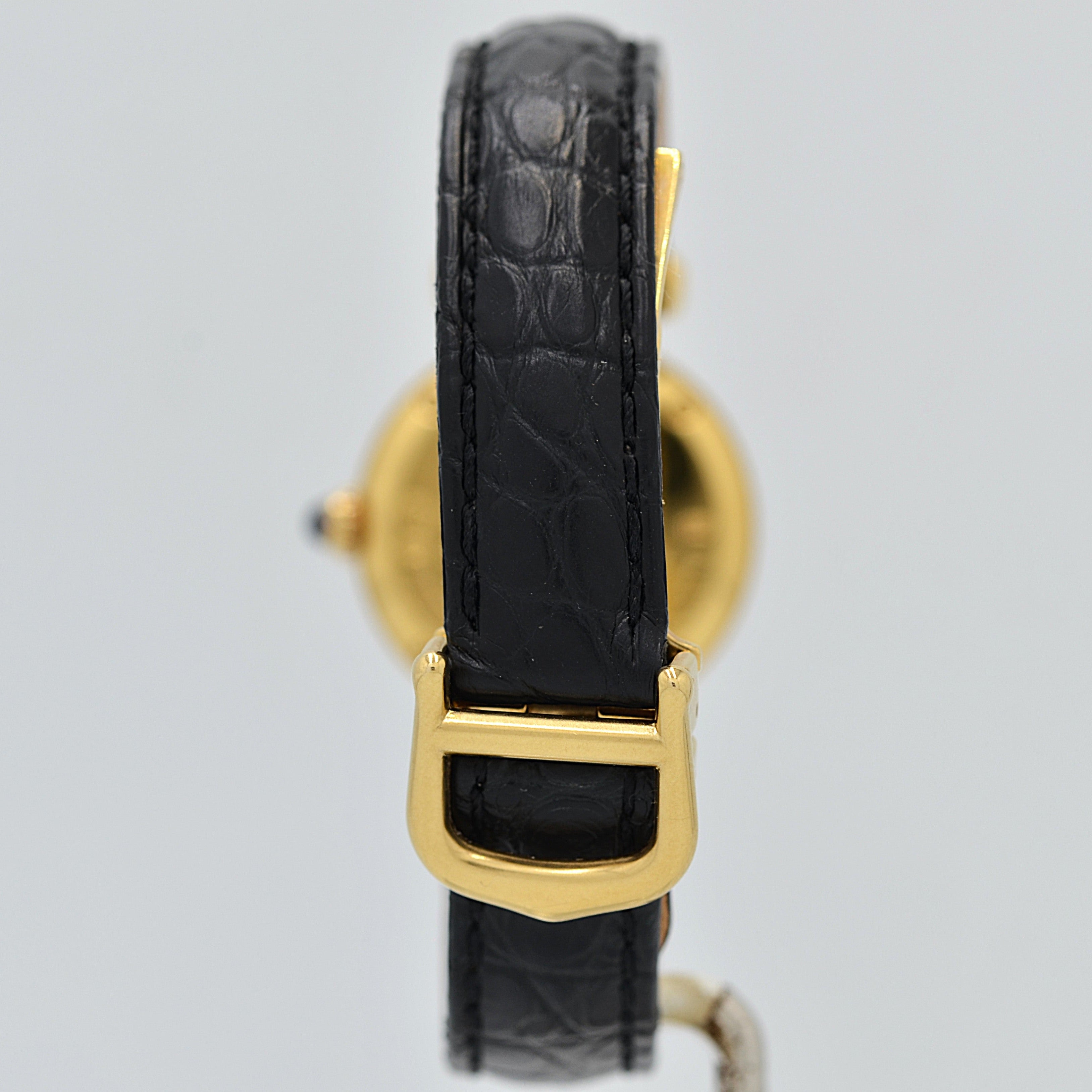 【Cartier】カルティエ マストコリゼ GP ホワイトローマ 純正Dバックル付き