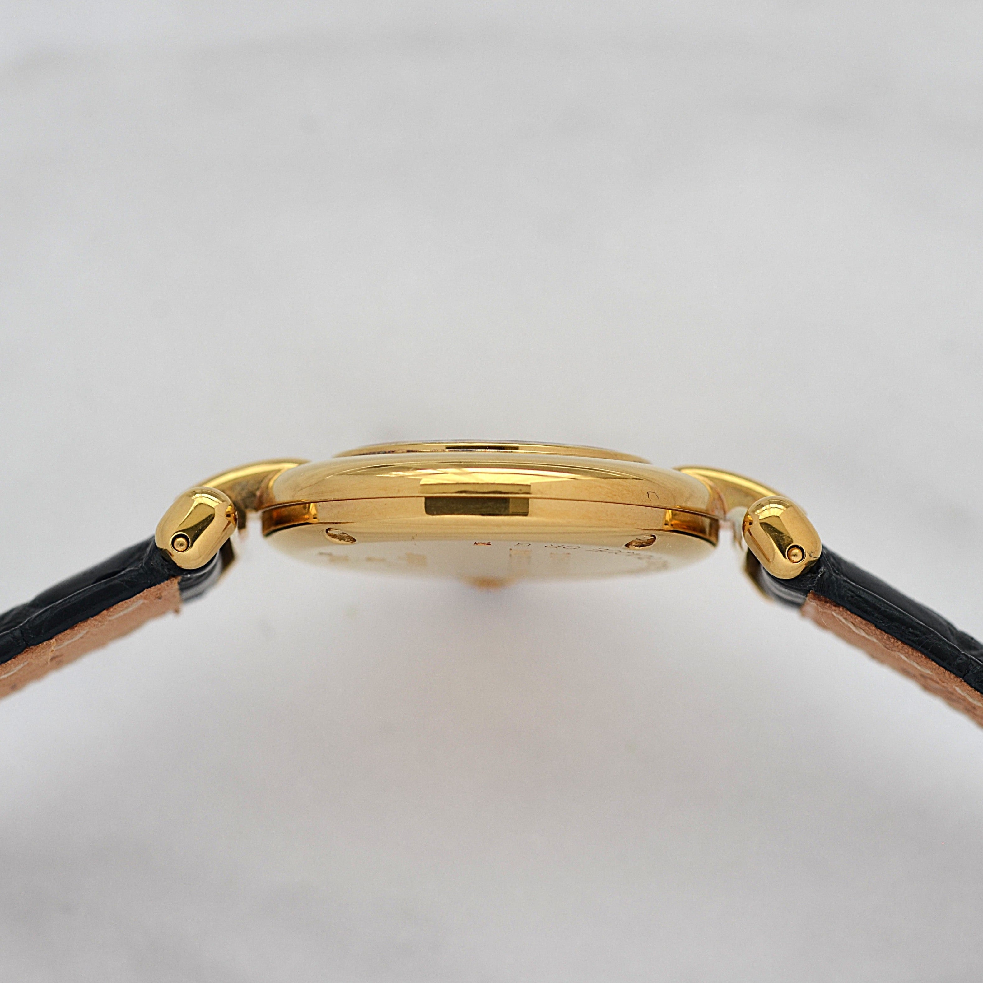 【Cartier】カルティエ マストコリゼ GP ホワイトローマ 純正Dバックル付き