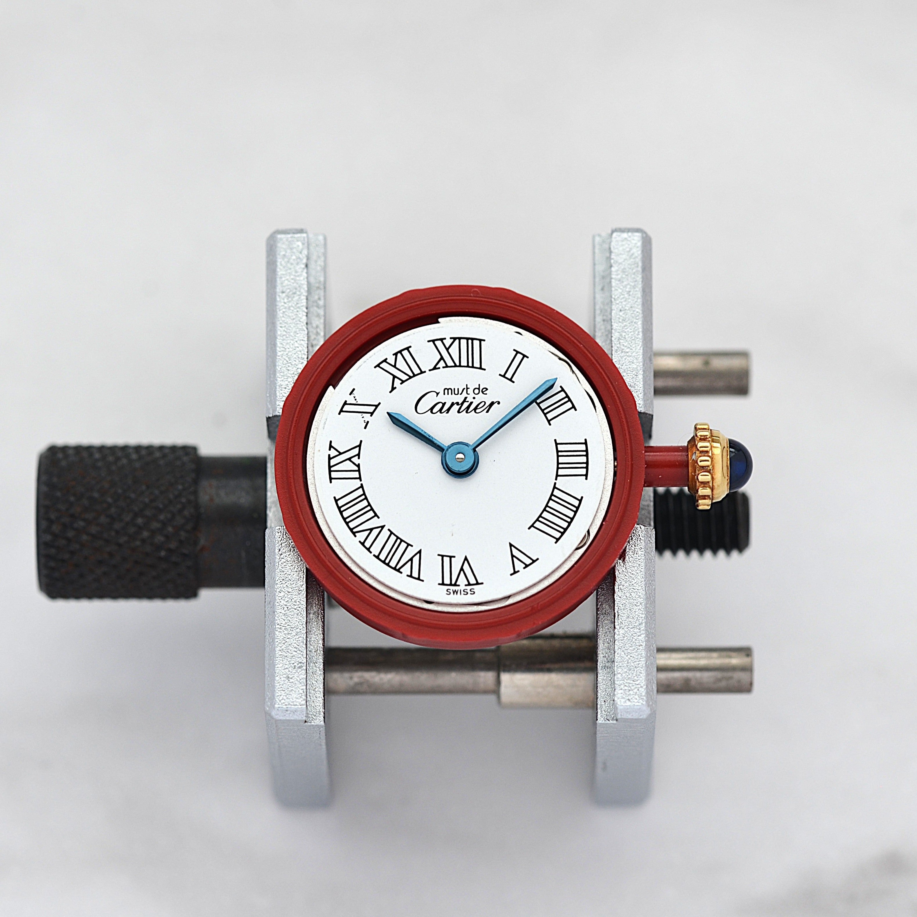 【Cartier】カルティエ マストコリゼ GP ホワイトローマ 純正Dバックル付き