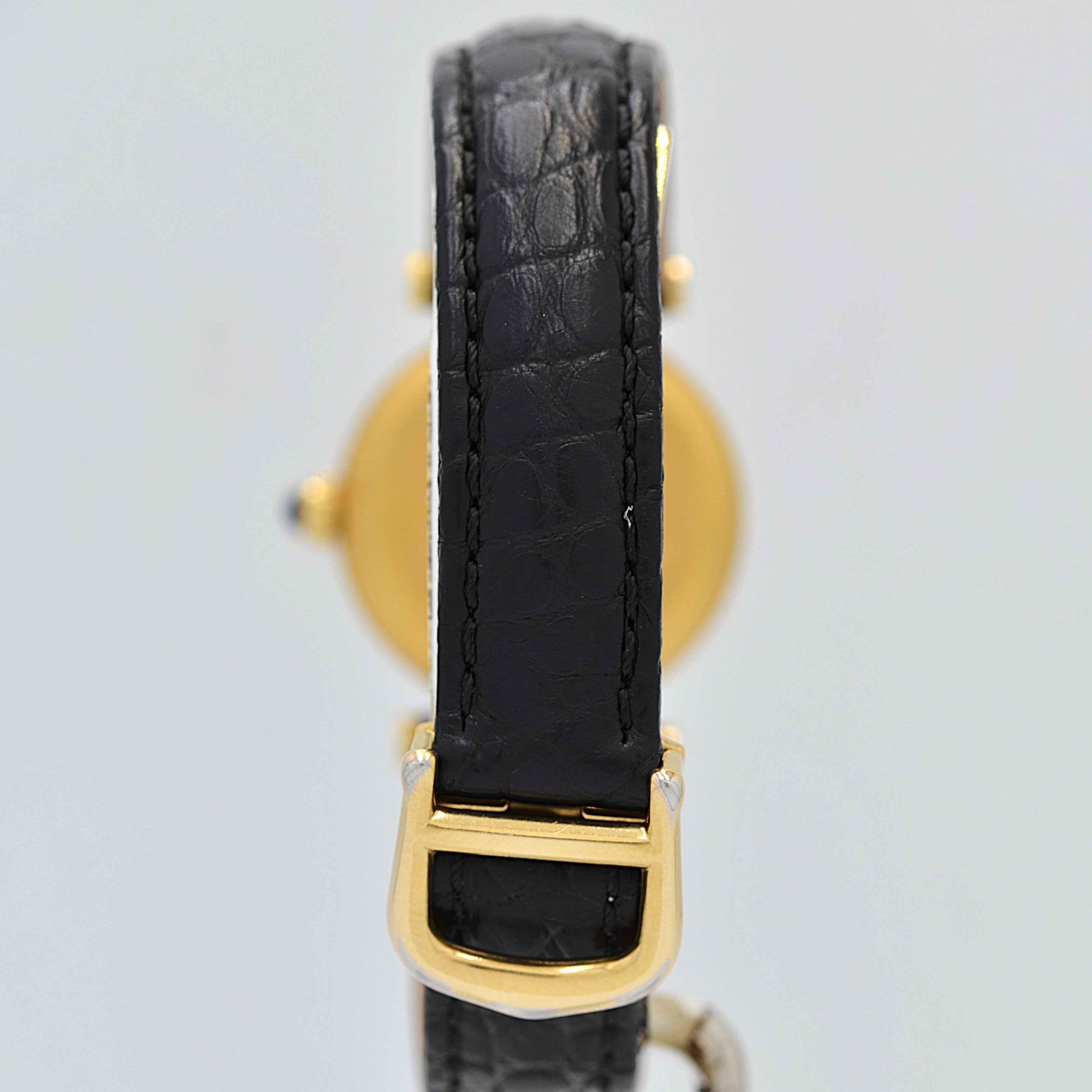 【Cartier】カルティエ マストヴァンドームSM アイボリーローマ文字盤 純正Dバックル付き