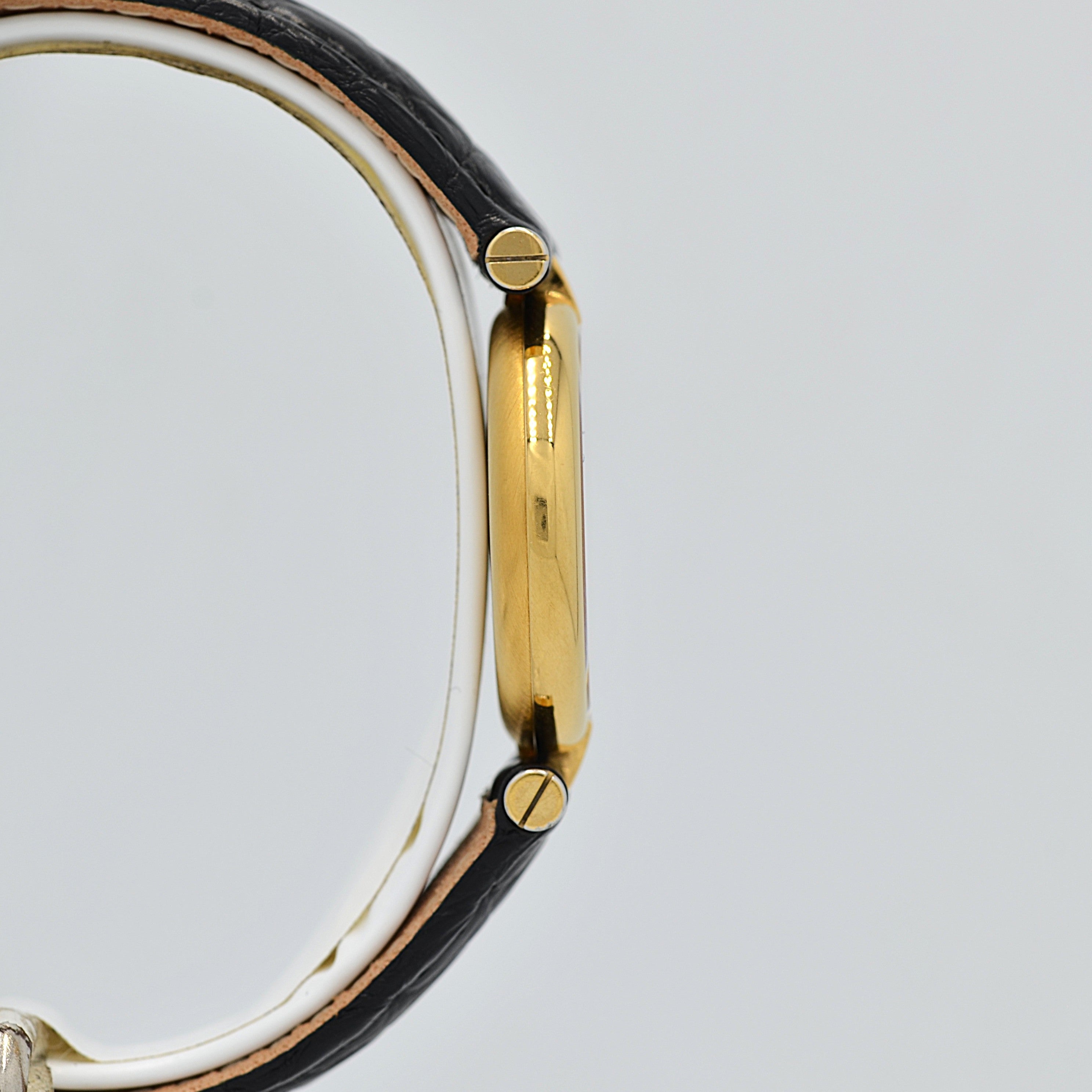 【Cartier】カルティエ マストヴァンドームSM アイボリーローマ文字盤 純正Dバックル付き