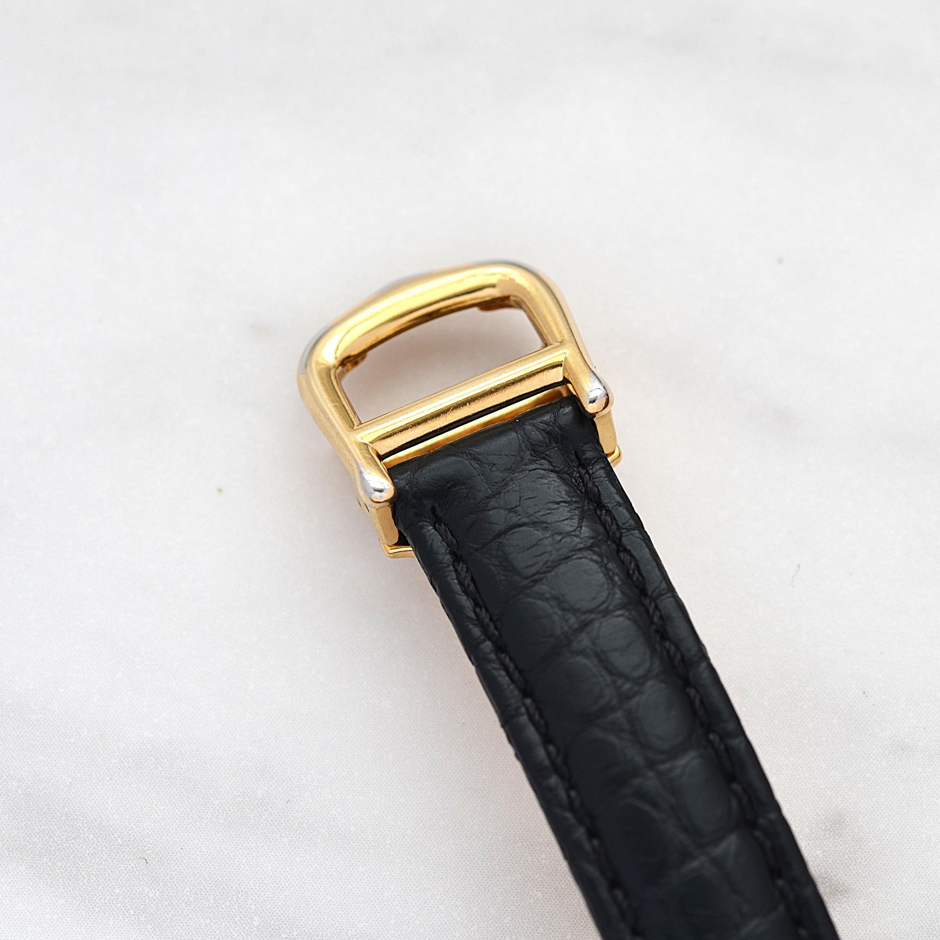 【Cartier】カルティエ マストヴァンドームSM アイボリーローマ文字盤 純正Dバックル付き