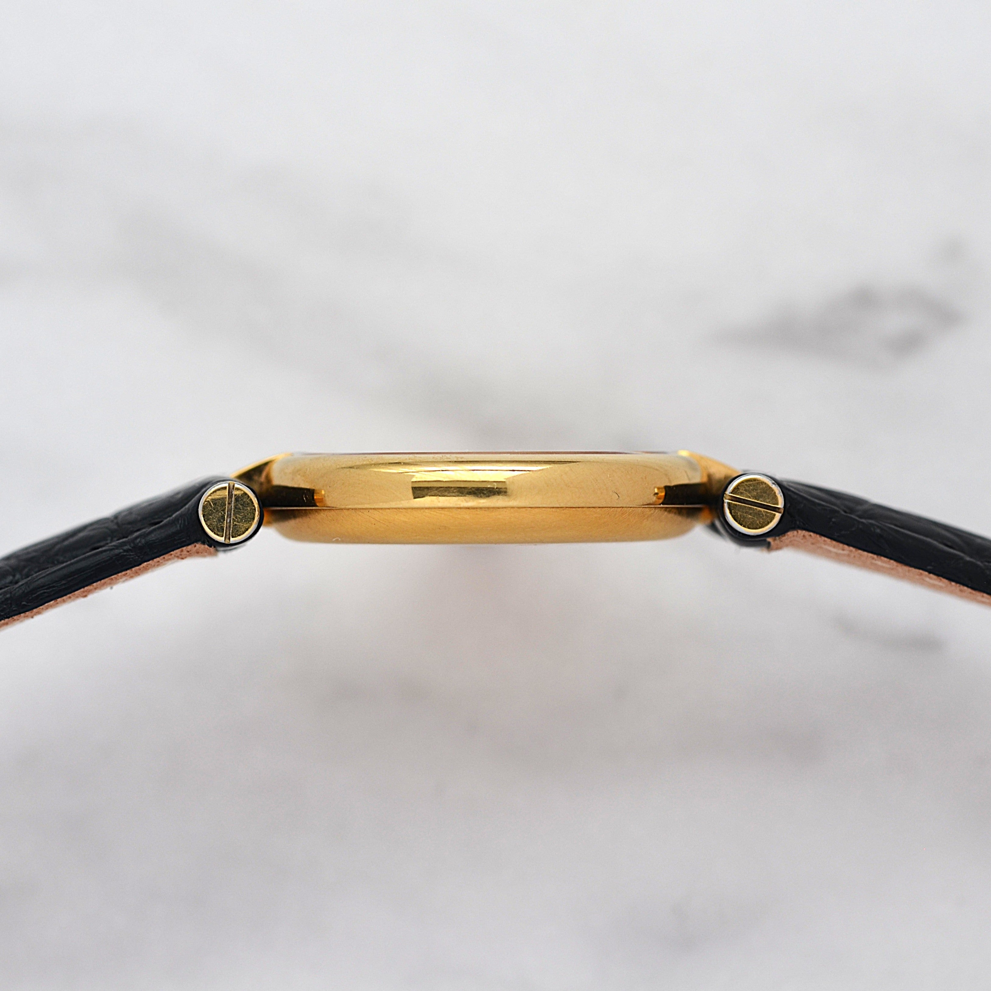 【Cartier】カルティエ マストヴァンドームSM アイボリーローマ文字盤 純正Dバックル付き