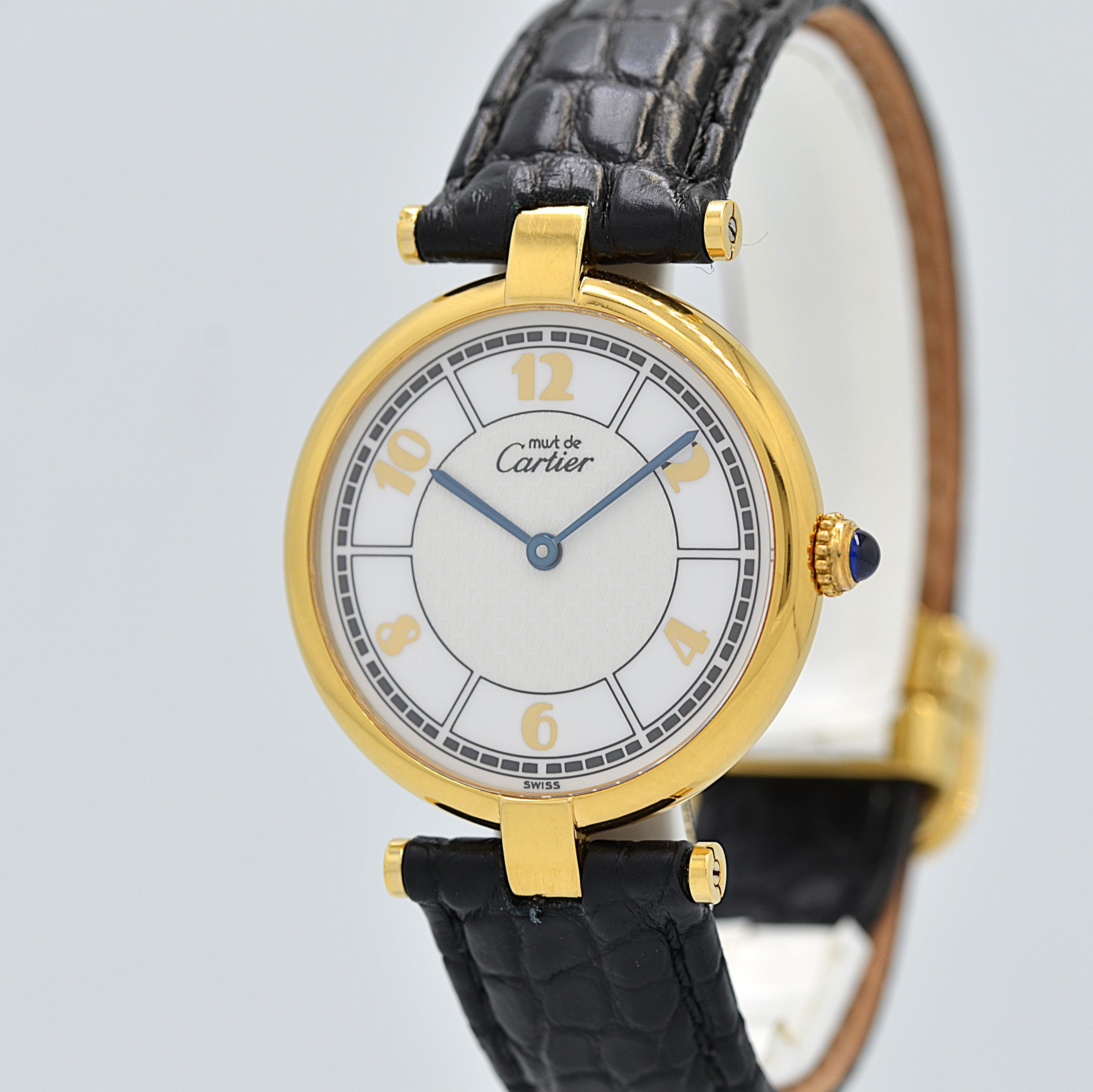 [Cartier] Cartier Must Vendôme LM Flying Arabic Watch with all accessories included