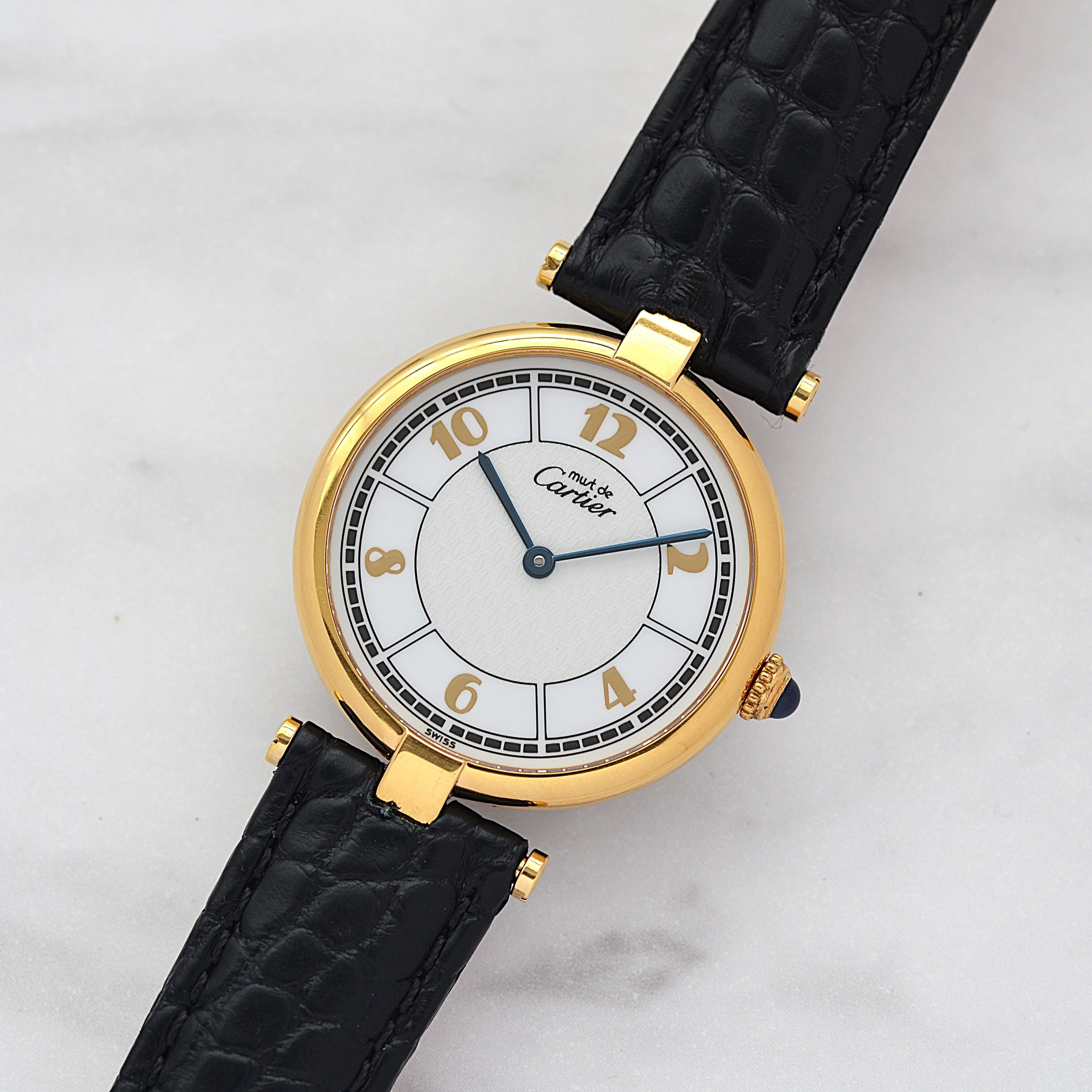 [Cartier] Cartier Must Vendôme LM Flying Arabic Watch with all accessories included