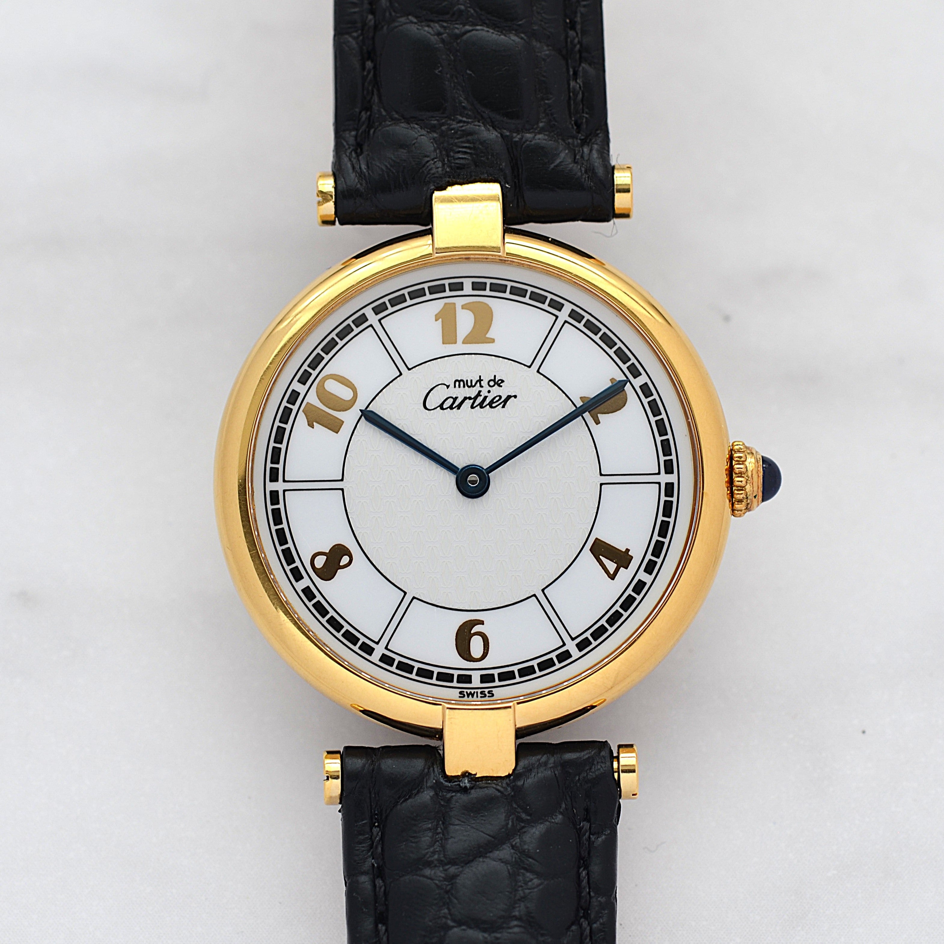[Cartier] Cartier Must Vendôme LM Flying Arabic Watch with all accessories included