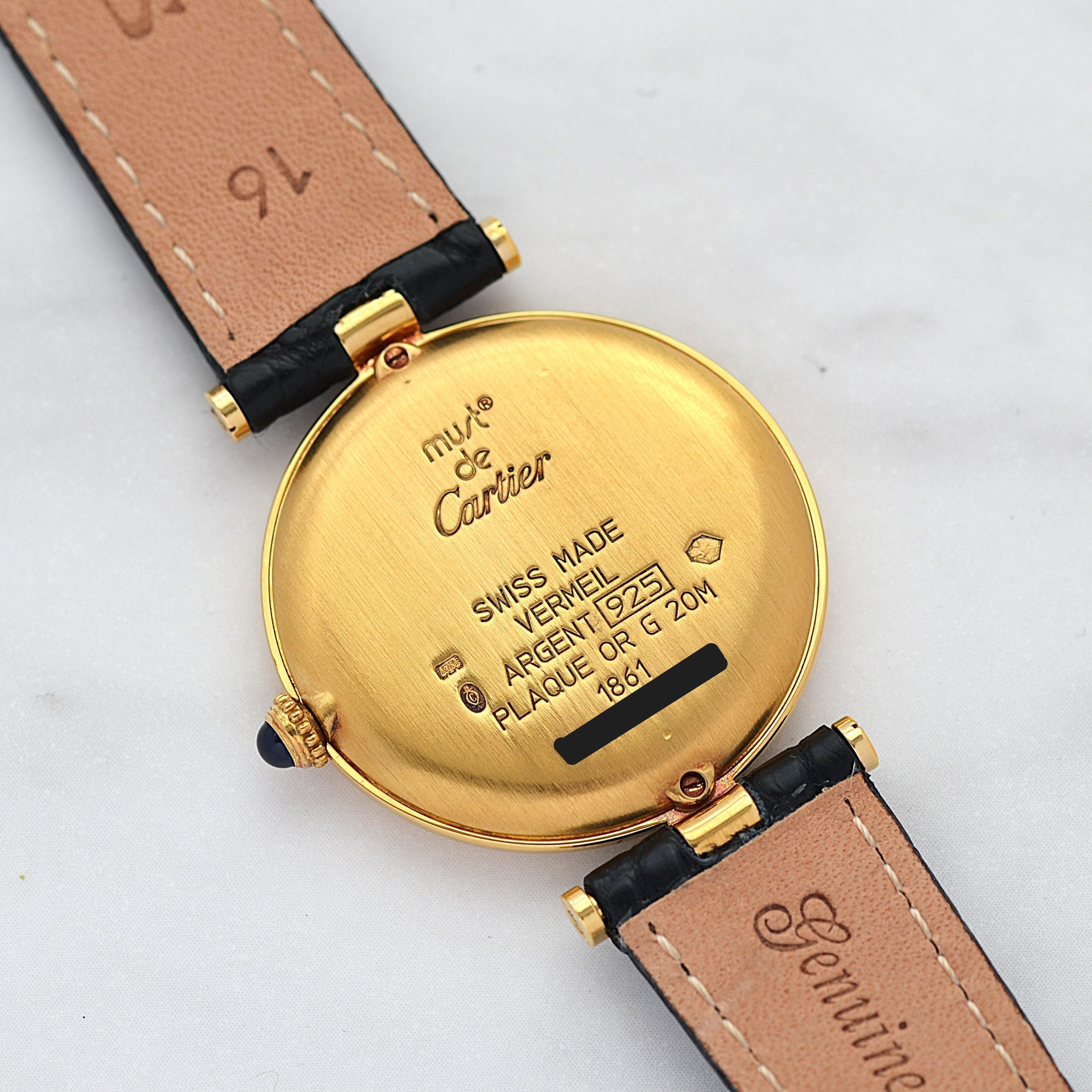 [Cartier] Cartier Must Vendôme LM Flying Arabic Watch with all accessories included