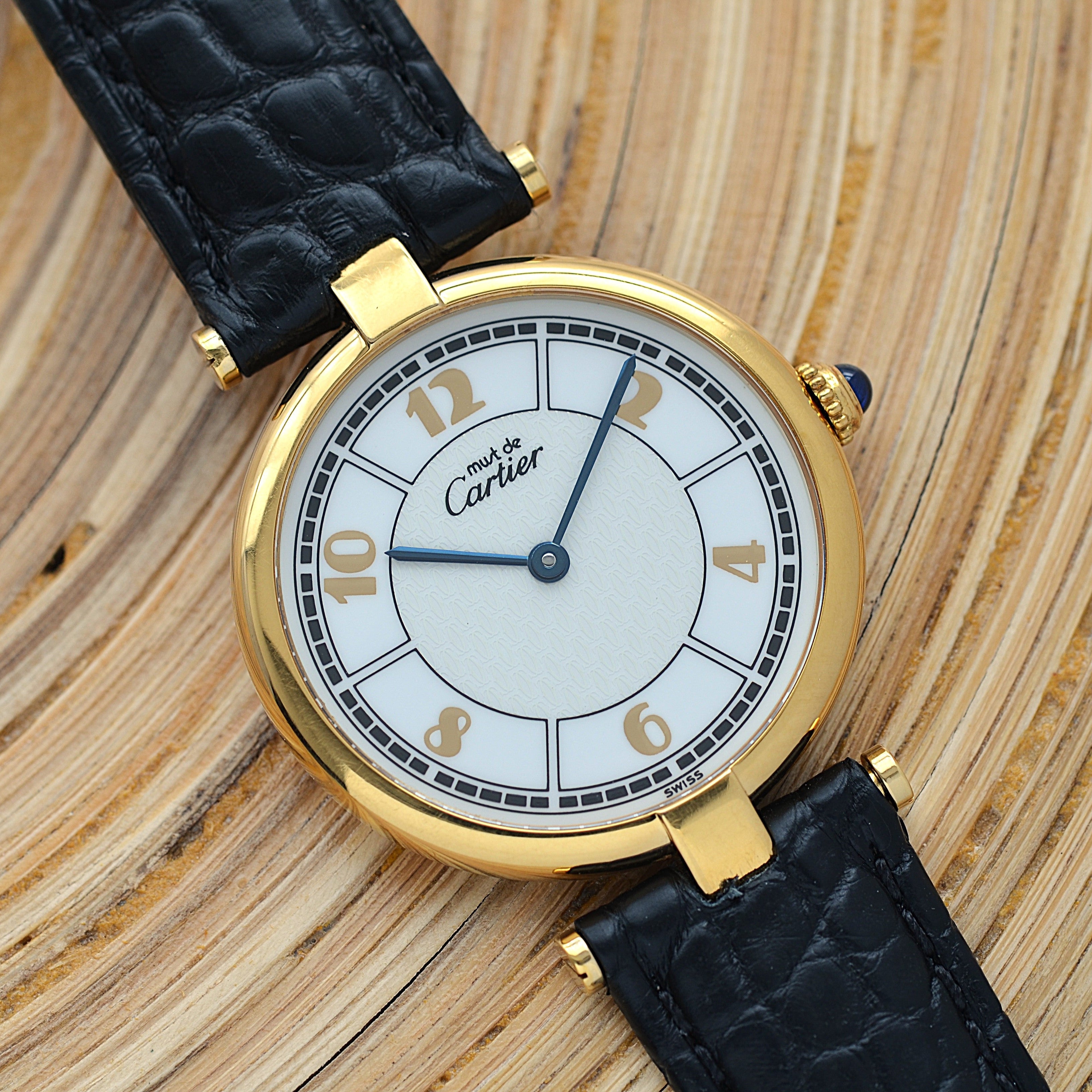 [Cartier] Cartier Must Vendôme LM Flying Arabic Watch with all accessories included