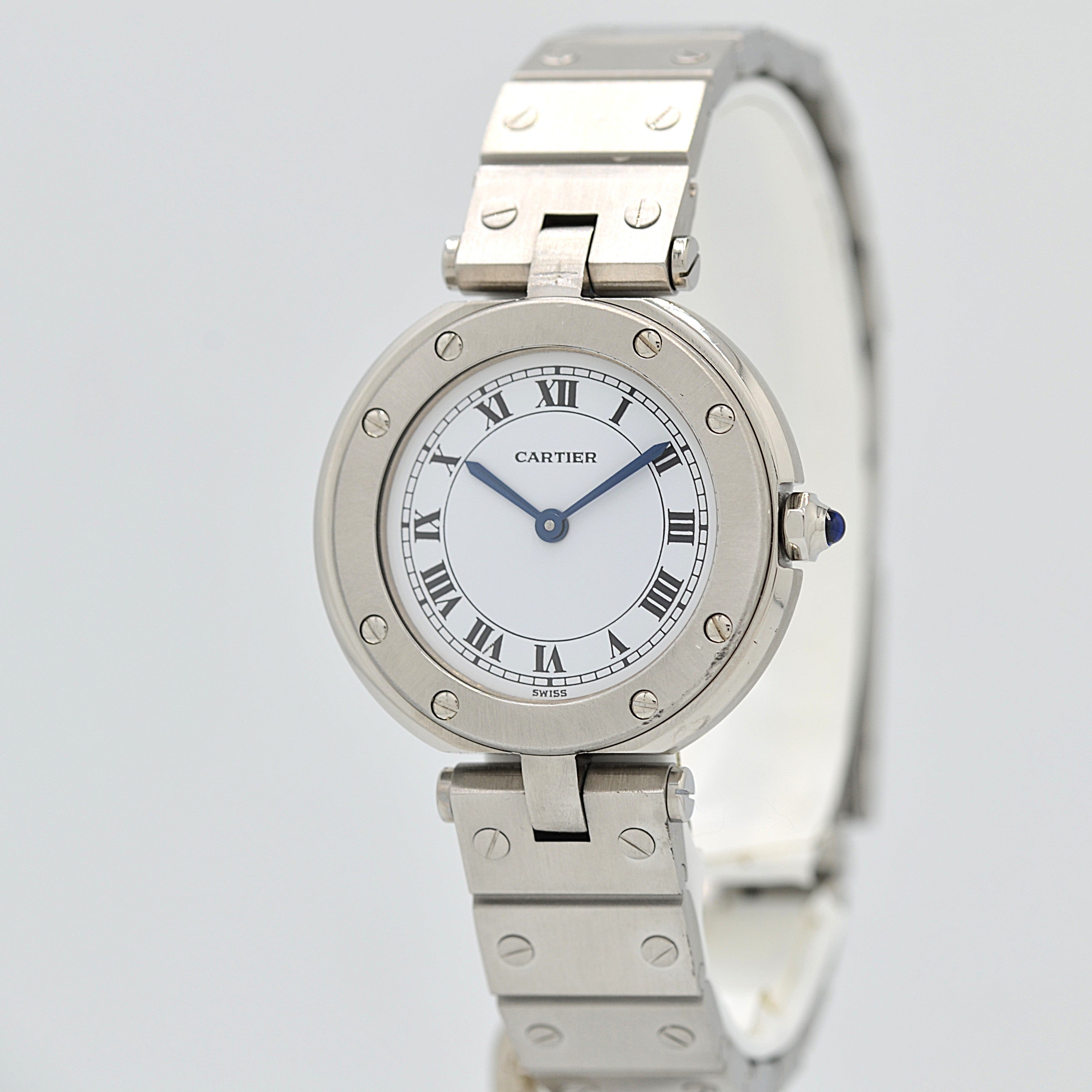 【Cartier】カルティエ サントスヴァンドームSM ステンレス カルティエコンプリートサービス済み