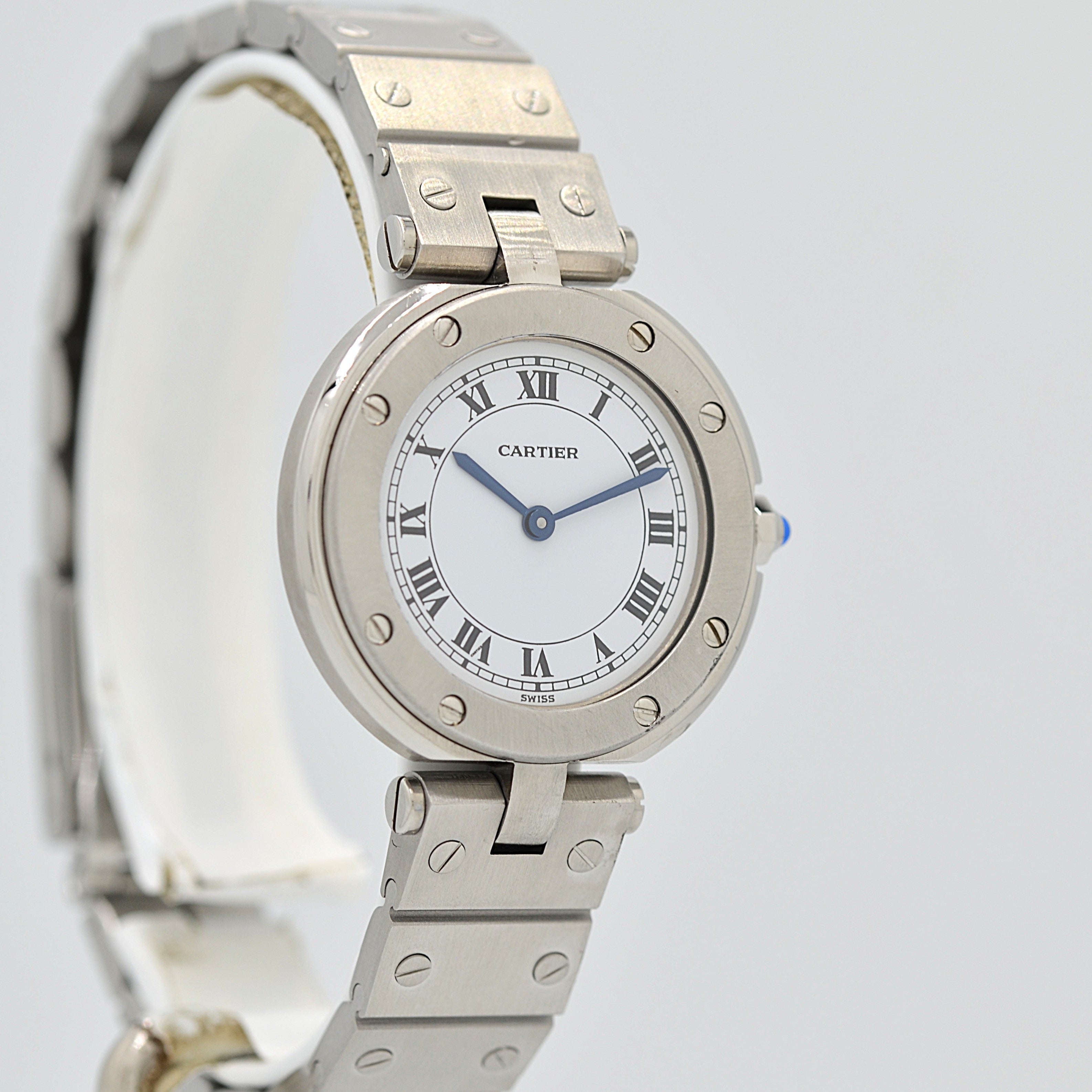 【Cartier】カルティエ サントスヴァンドームSM ステンレス カルティエコンプリートサービス済み