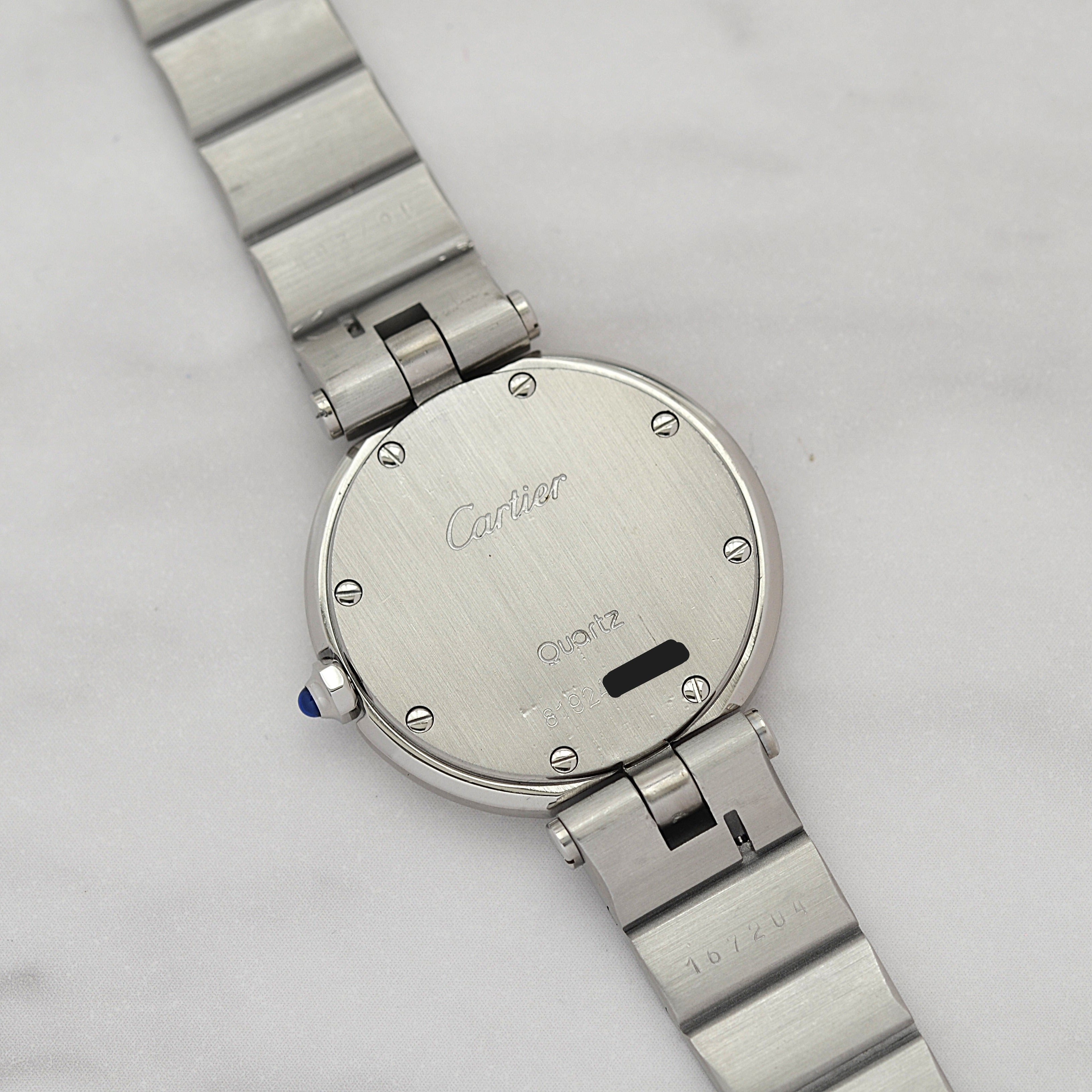 【Cartier】カルティエ サントスヴァンドームSM ステンレス カルティエコンプリートサービス済み