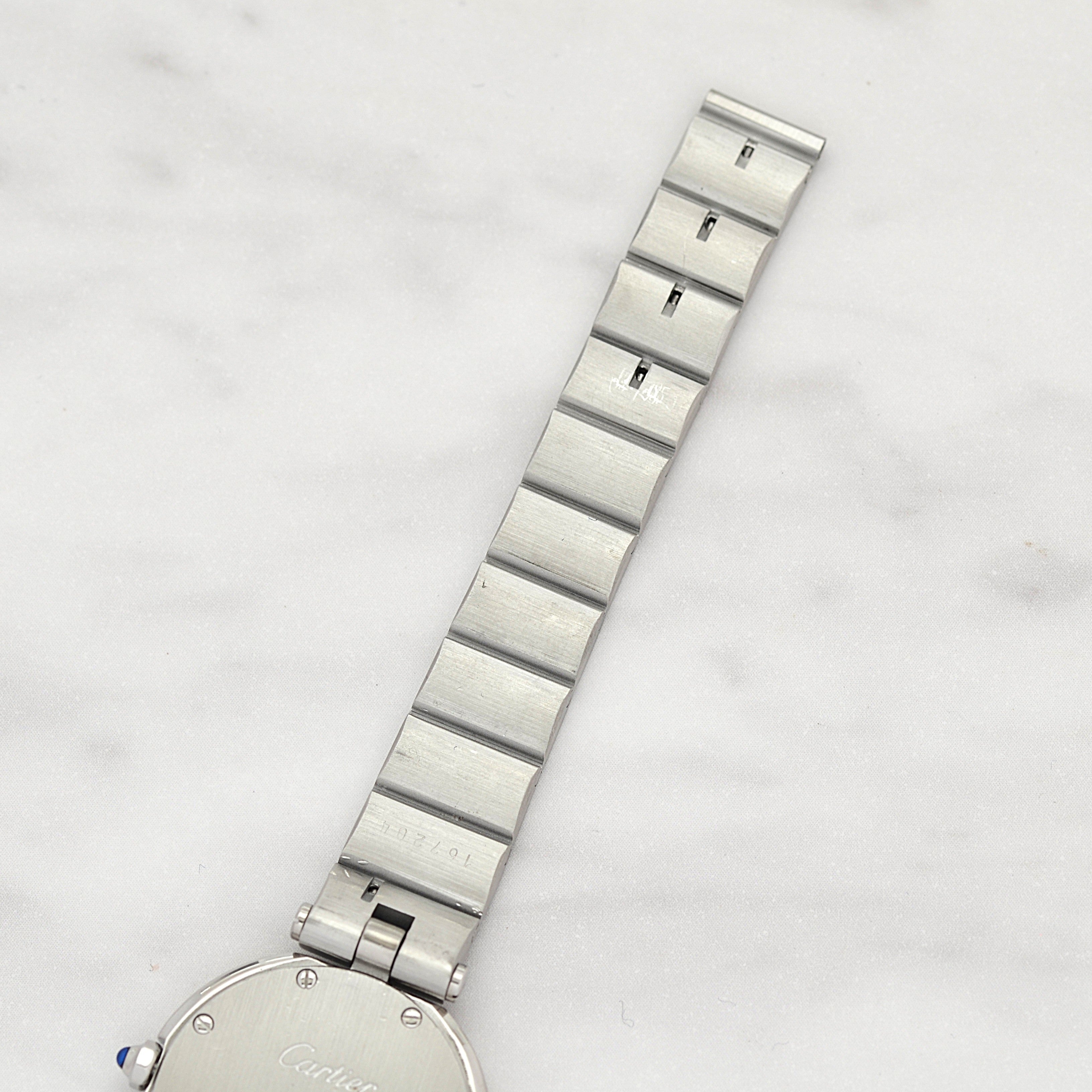 【Cartier】カルティエ サントスヴァンドームSM ステンレス カルティエコンプリートサービス済み