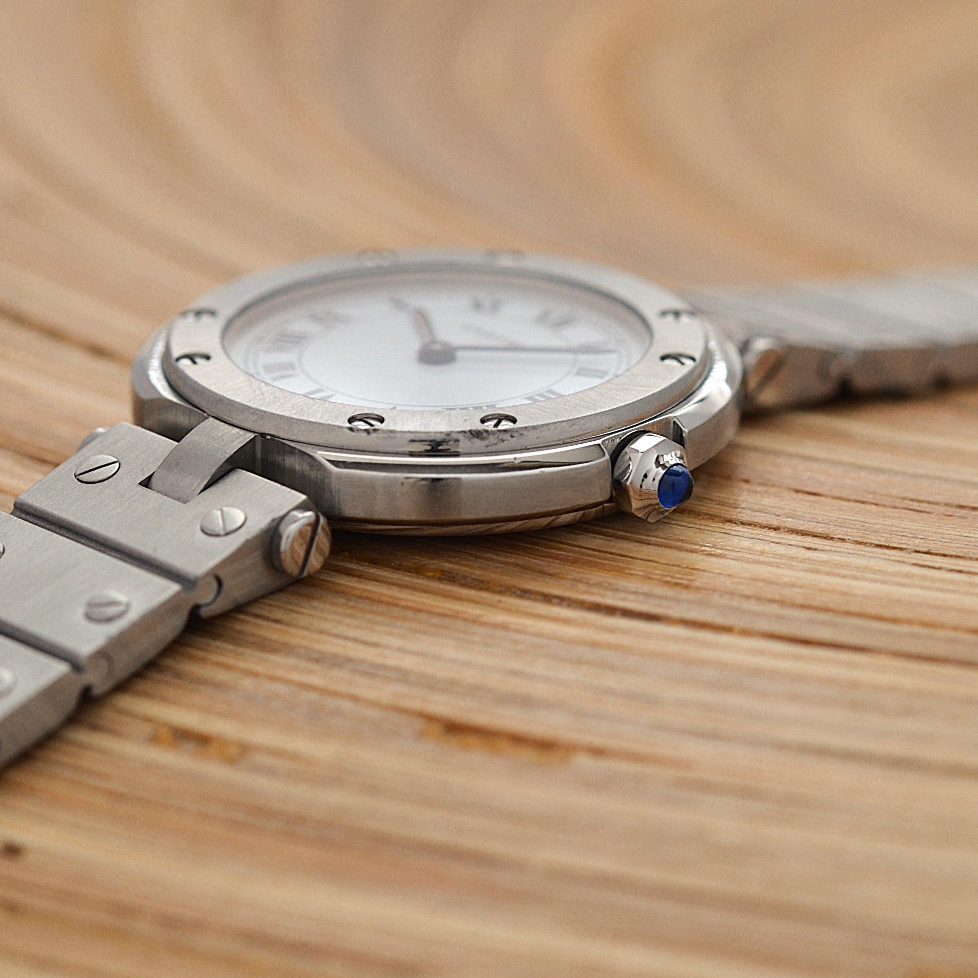 【Cartier】カルティエ サントスヴァンドームSM ステンレス カルティエコンプリートサービス済み