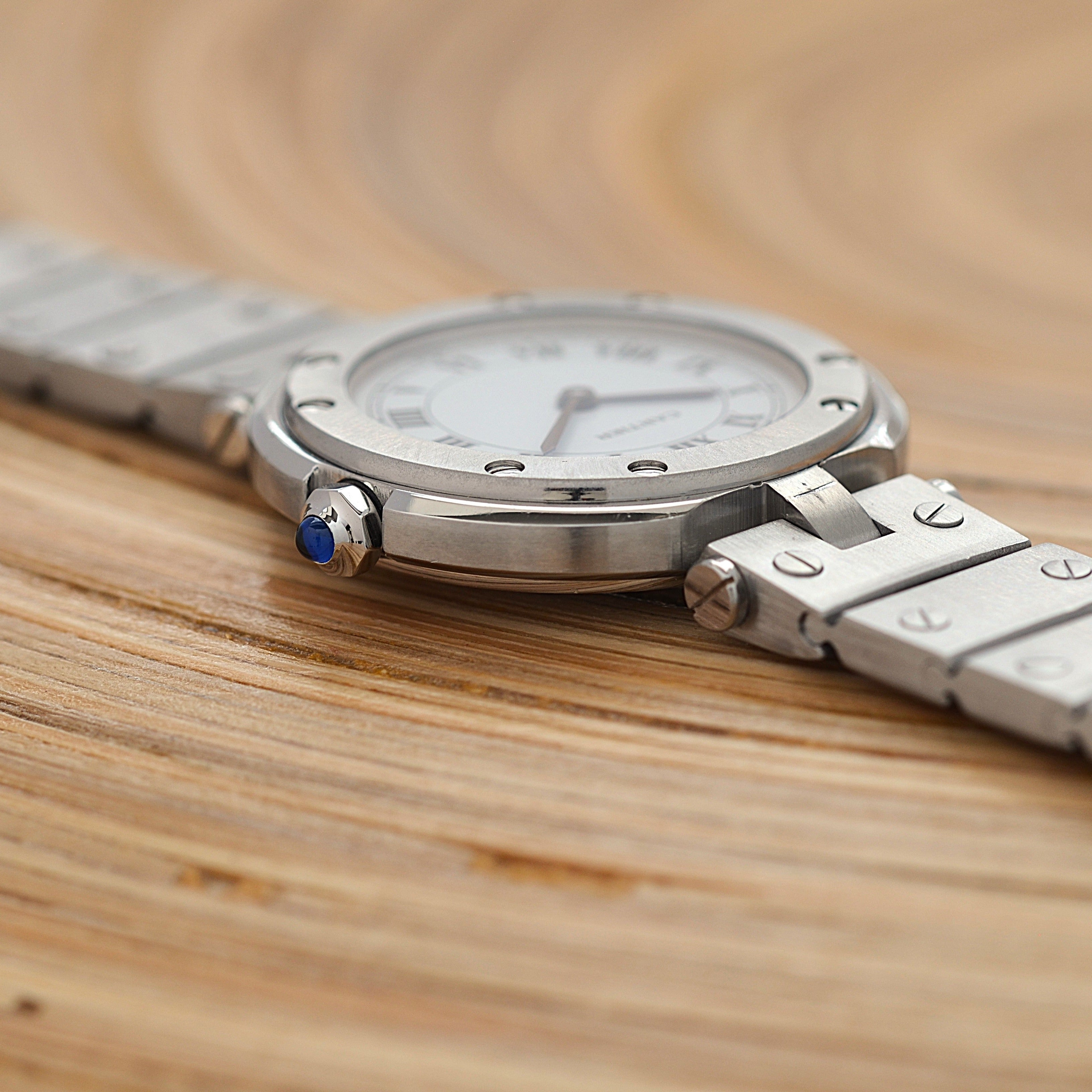 【Cartier】カルティエ サントスヴァンドームSM ステンレス カルティエコンプリートサービス済み