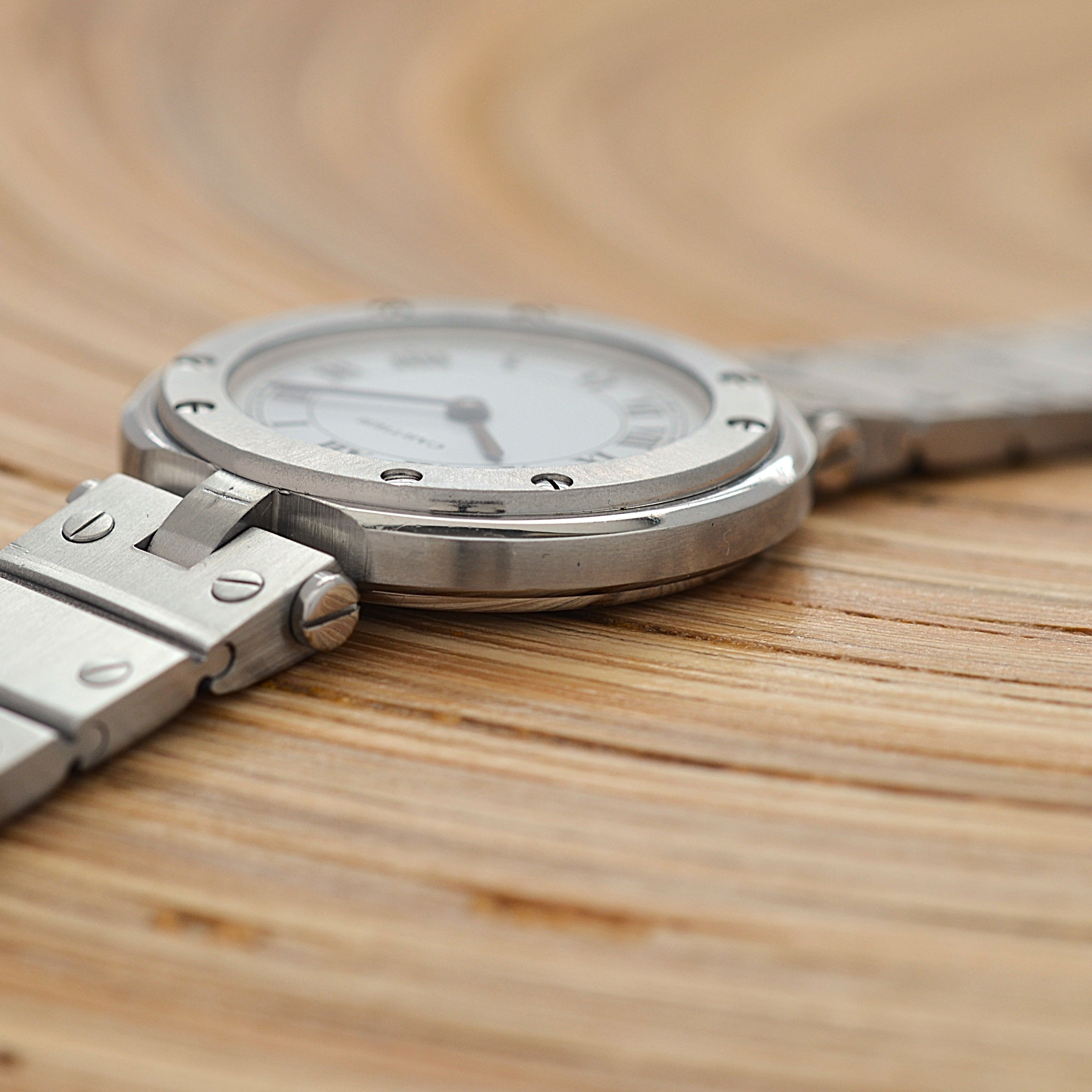 【Cartier】カルティエ サントスヴァンドームSM ステンレス カルティエコンプリートサービス済み