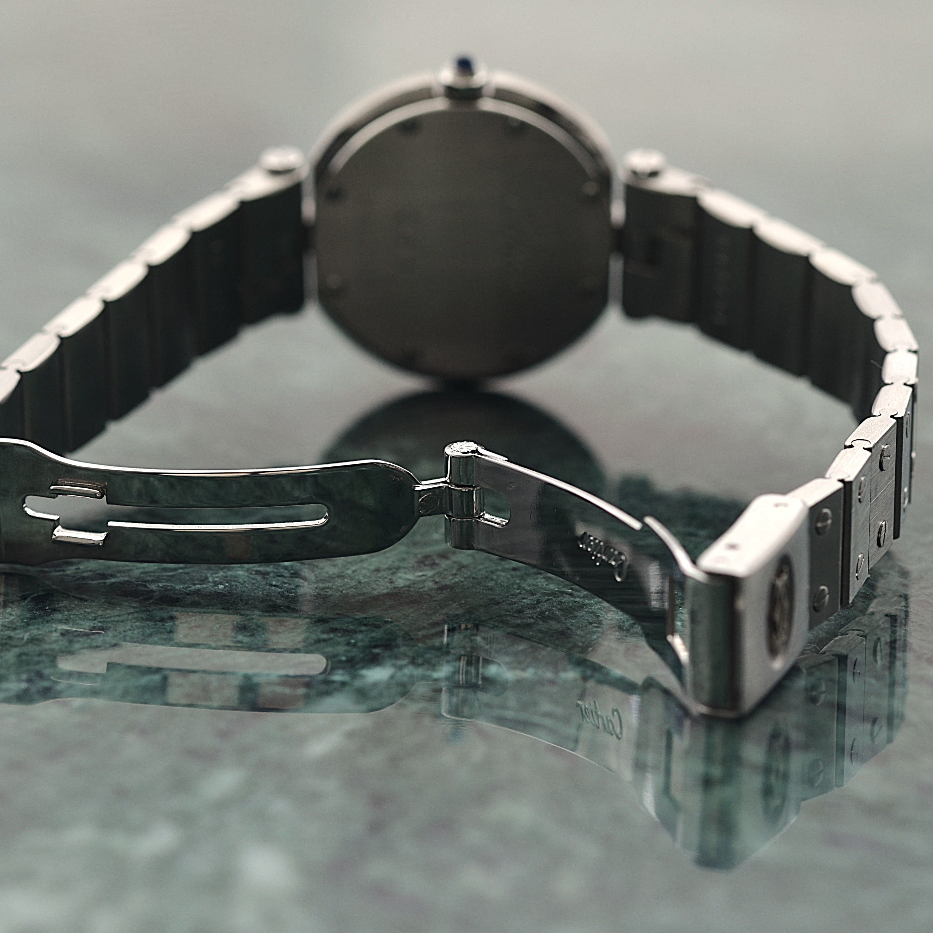 【Cartier】カルティエ サントスヴァンドームSM ステンレス カルティエコンプリートサービス済み