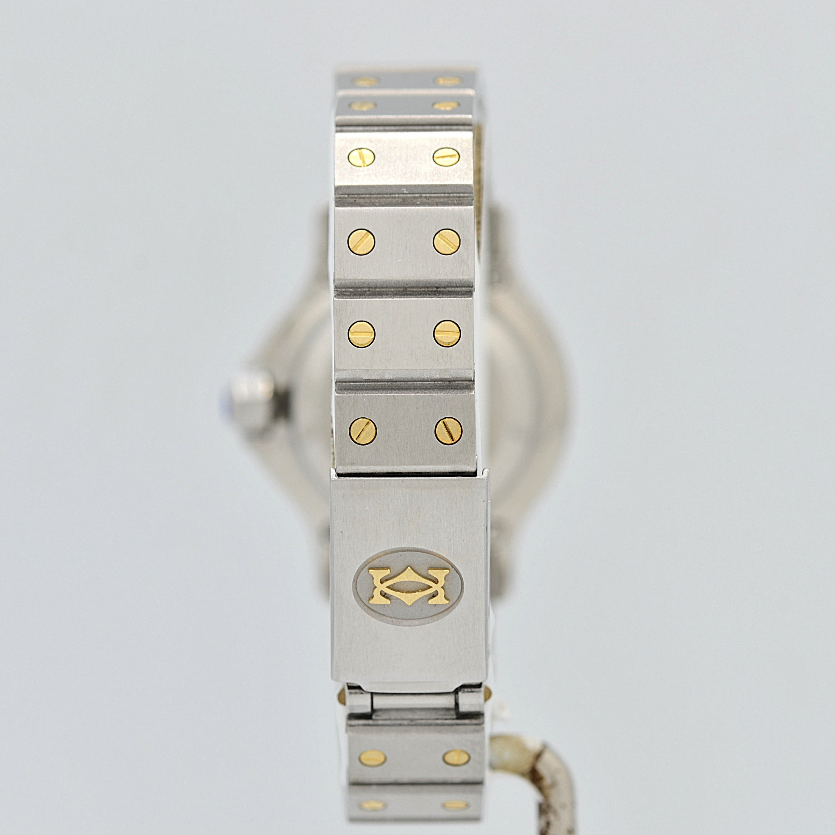 【Cartier】カルティエ サントスオクタゴンSM 18KYG×SS 「SWISS MADE」表記