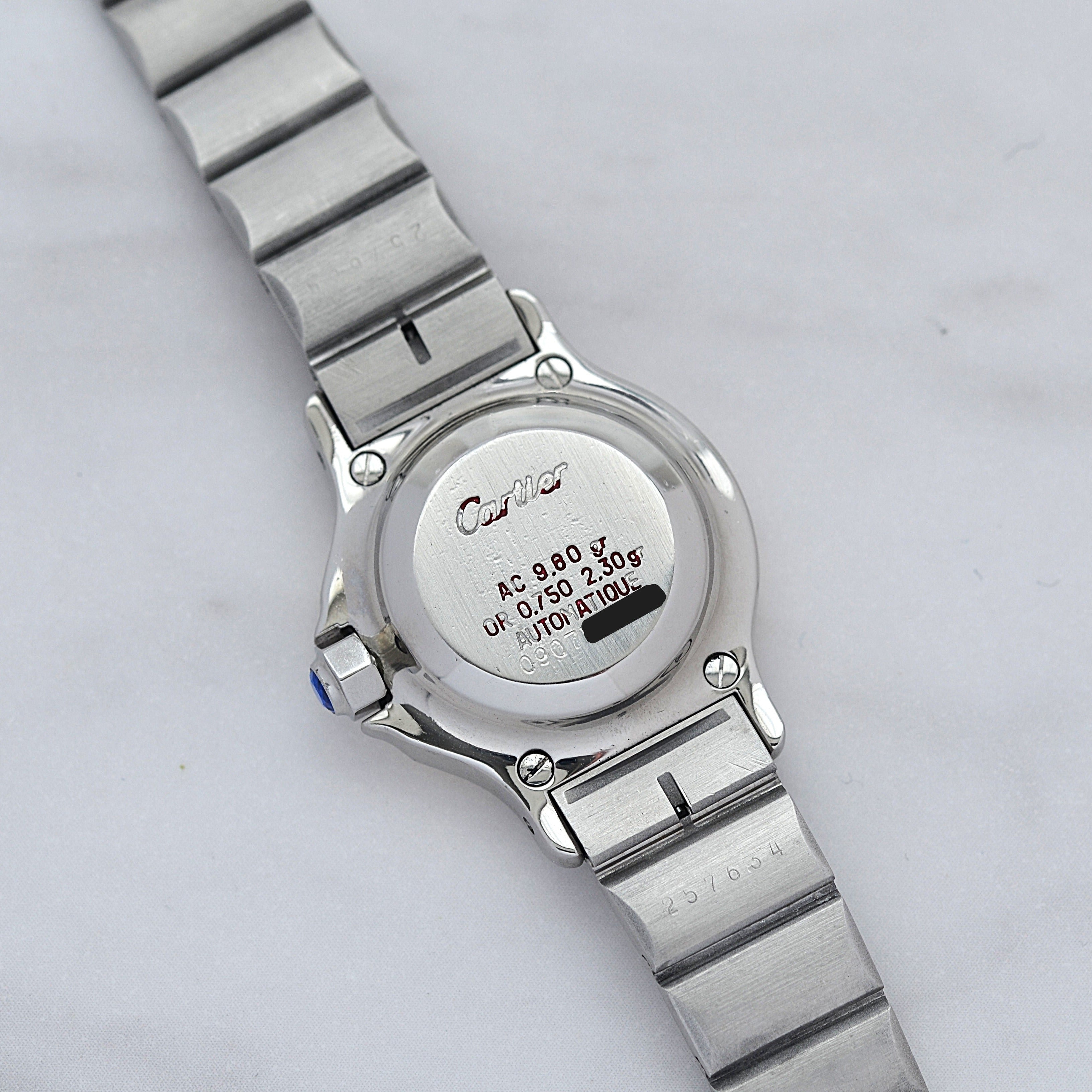 【Cartier】カルティエ サントスオクタゴンSM 18KYG×SS 「SWISS MADE」表記