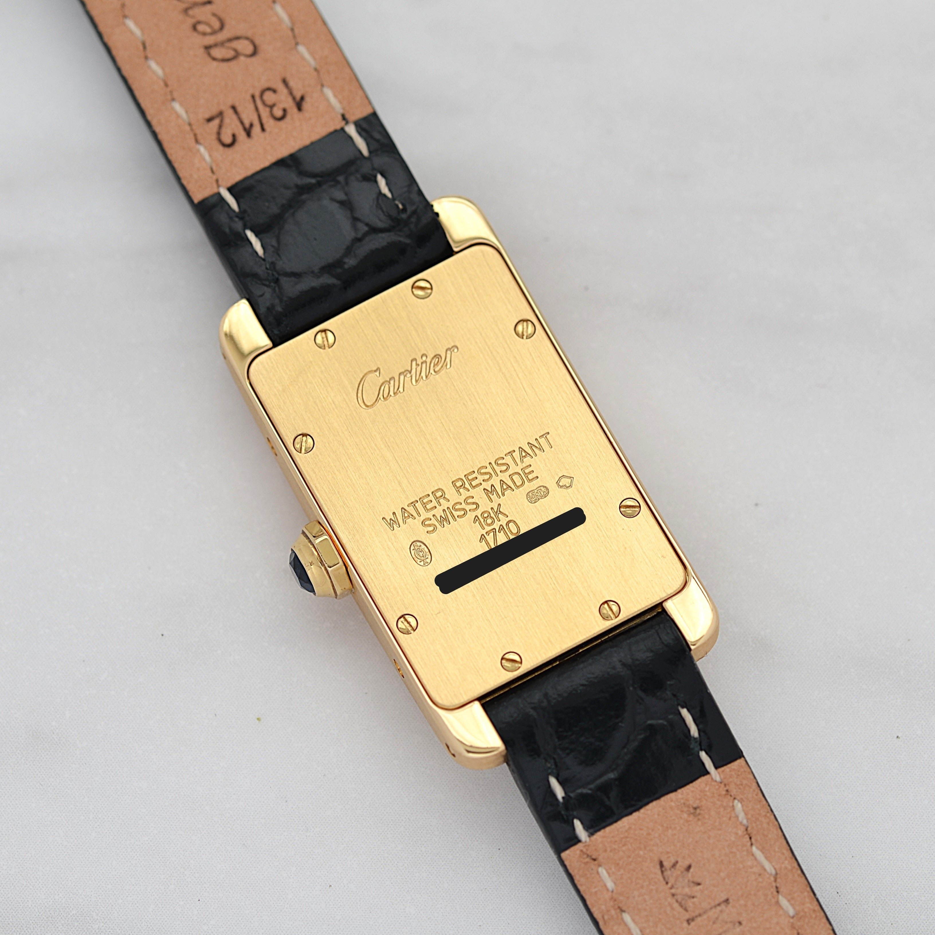 【Cartier】カルティエ タンクアメリカン SM18KYG 付属品付き カルティエコンプリートサービス済み