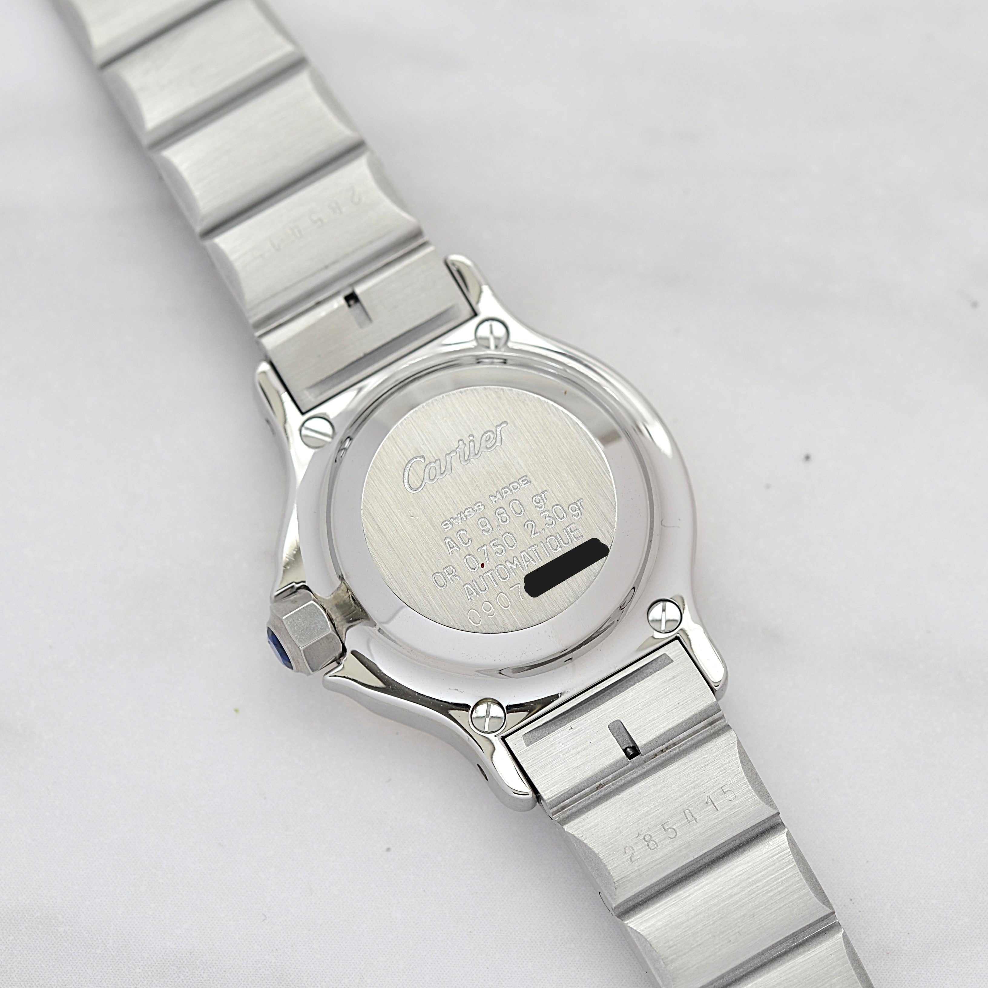 【Cartier】カルティエ サントスオクタゴンSM 18KYG×SS 永久保証書付き