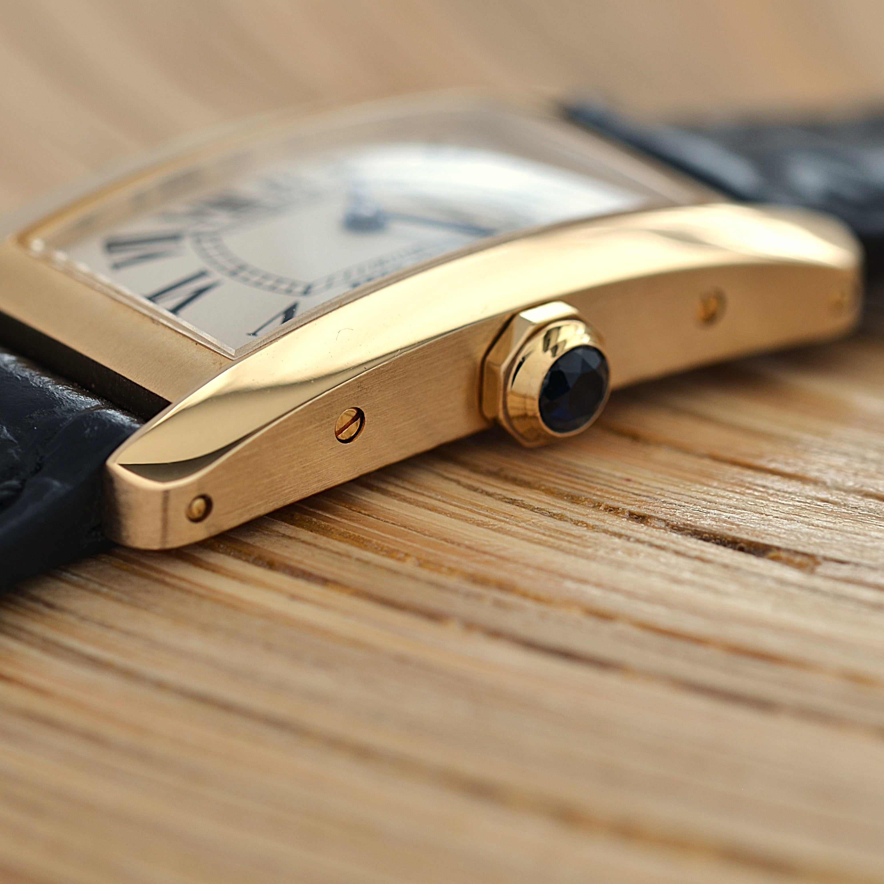 【Cartier】カルティエ タンクアメリカン SM18KYG 付属品付き カルティエコンプリートサービス済み