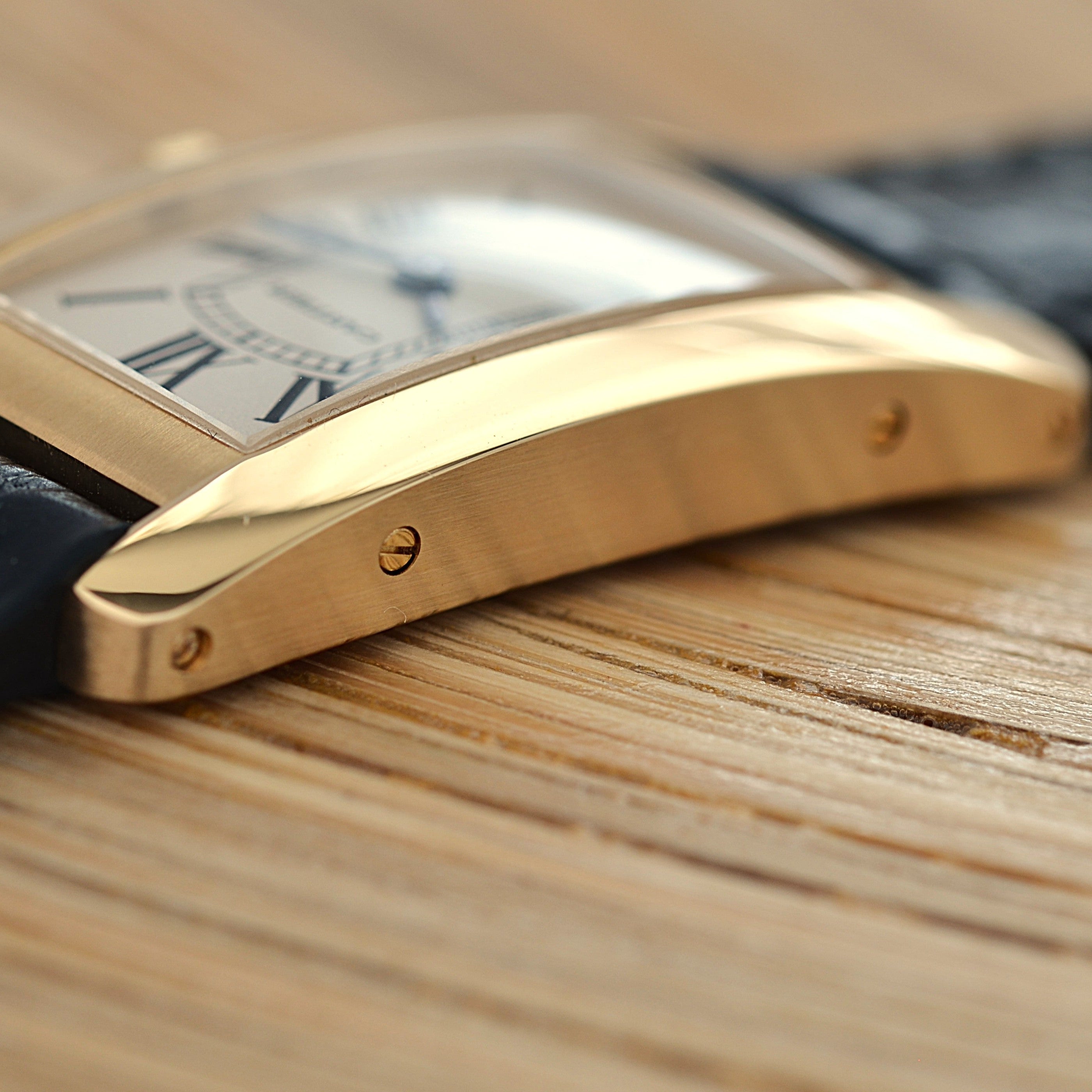 【Cartier】カルティエ タンクアメリカン SM18KYG 付属品付き カルティエコンプリートサービス済み