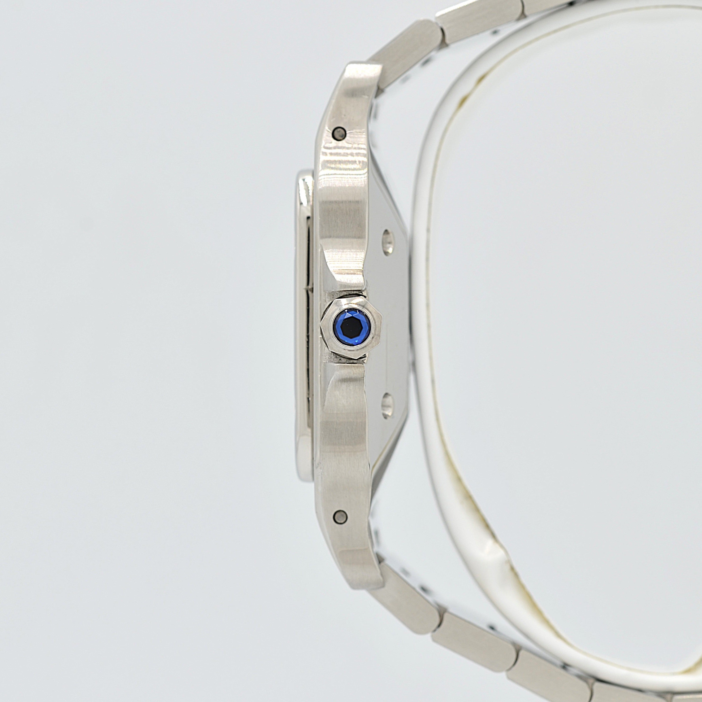 【Cartier】カルティエ サントスガルベLM ステンレス 付属品付き カルティエコンプリートサービス済み