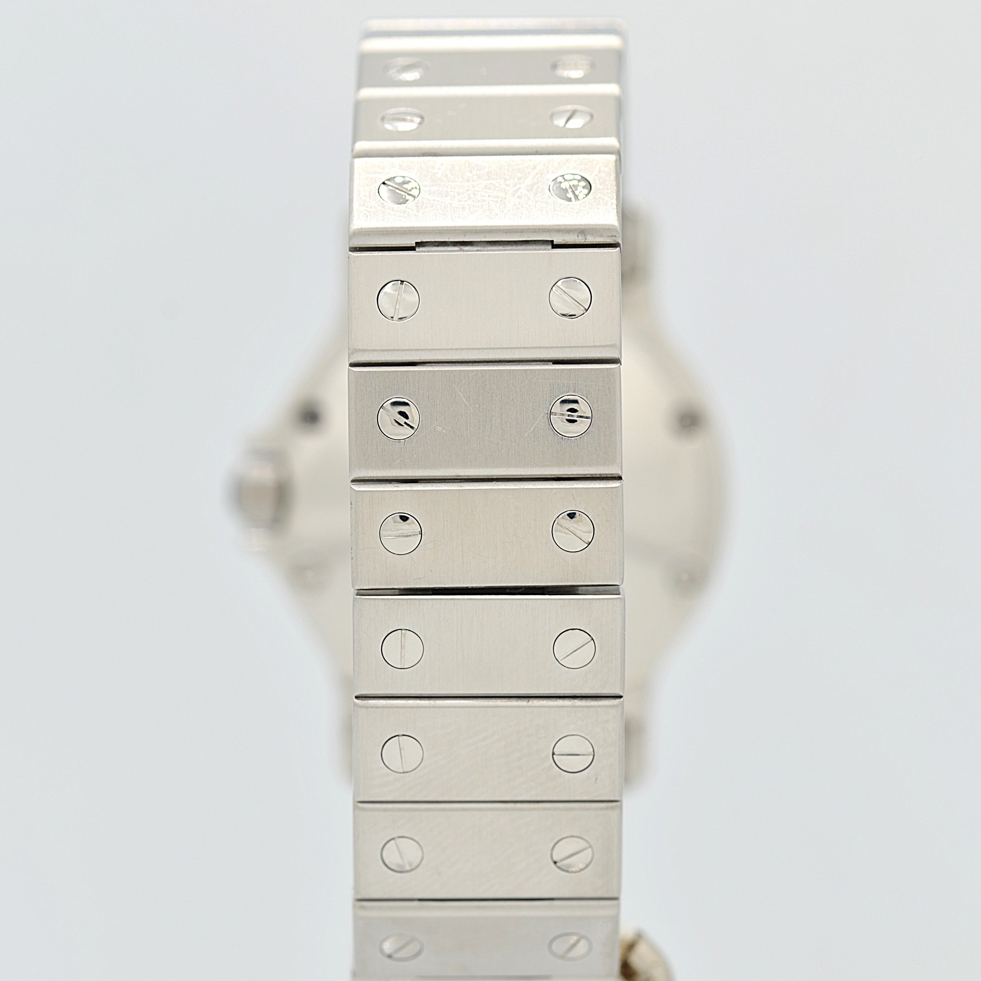 [Cartier] Cartier Santos Octagon LM Stainless Steel Folding Buckle Cartier Complete Service