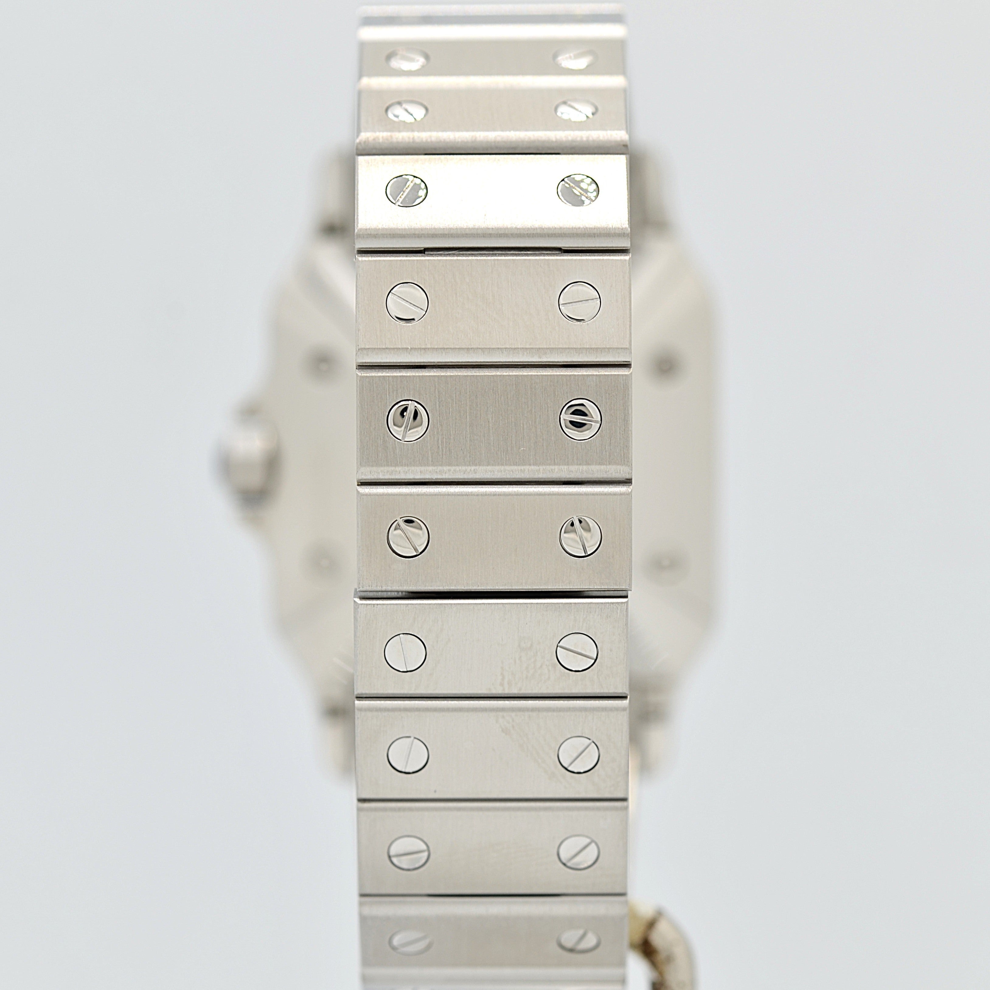 【Cartier】カルティエ サントスガルベLM ステンレス 付属品付き カルティエコンプリートサービス済み