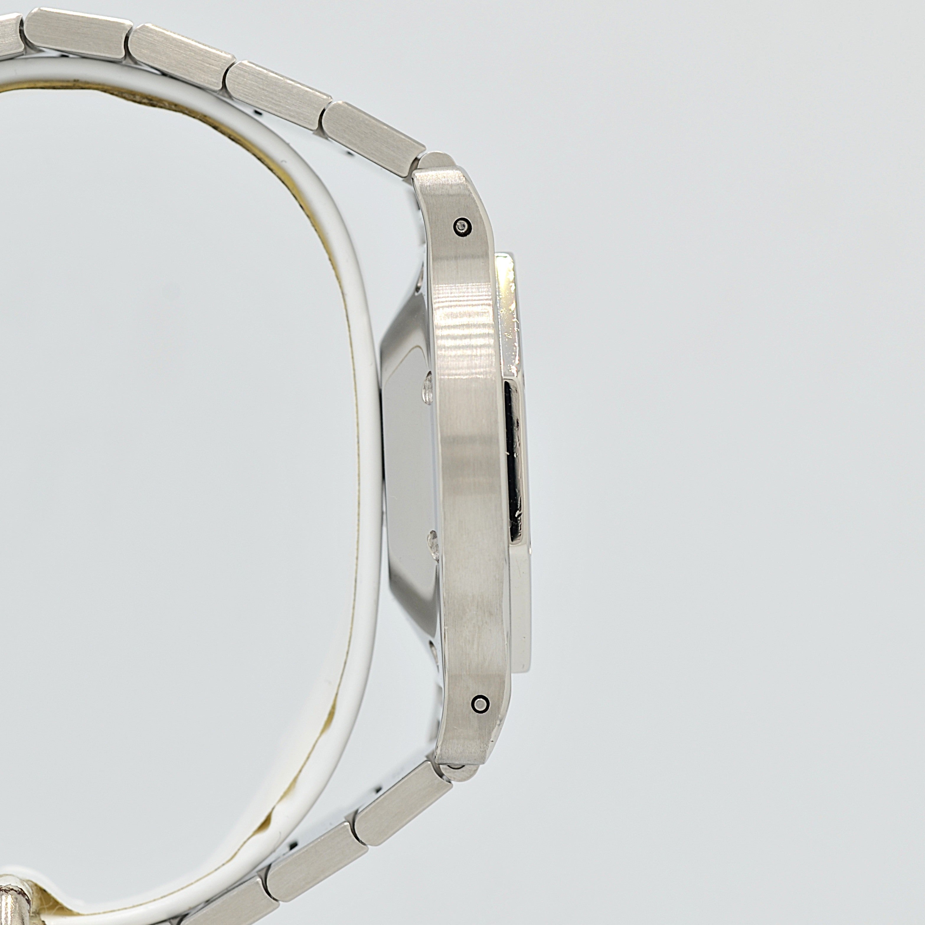 [Cartier] Cartier Santos Octagon LM Stainless Steel Folding Buckle Cartier Complete Service