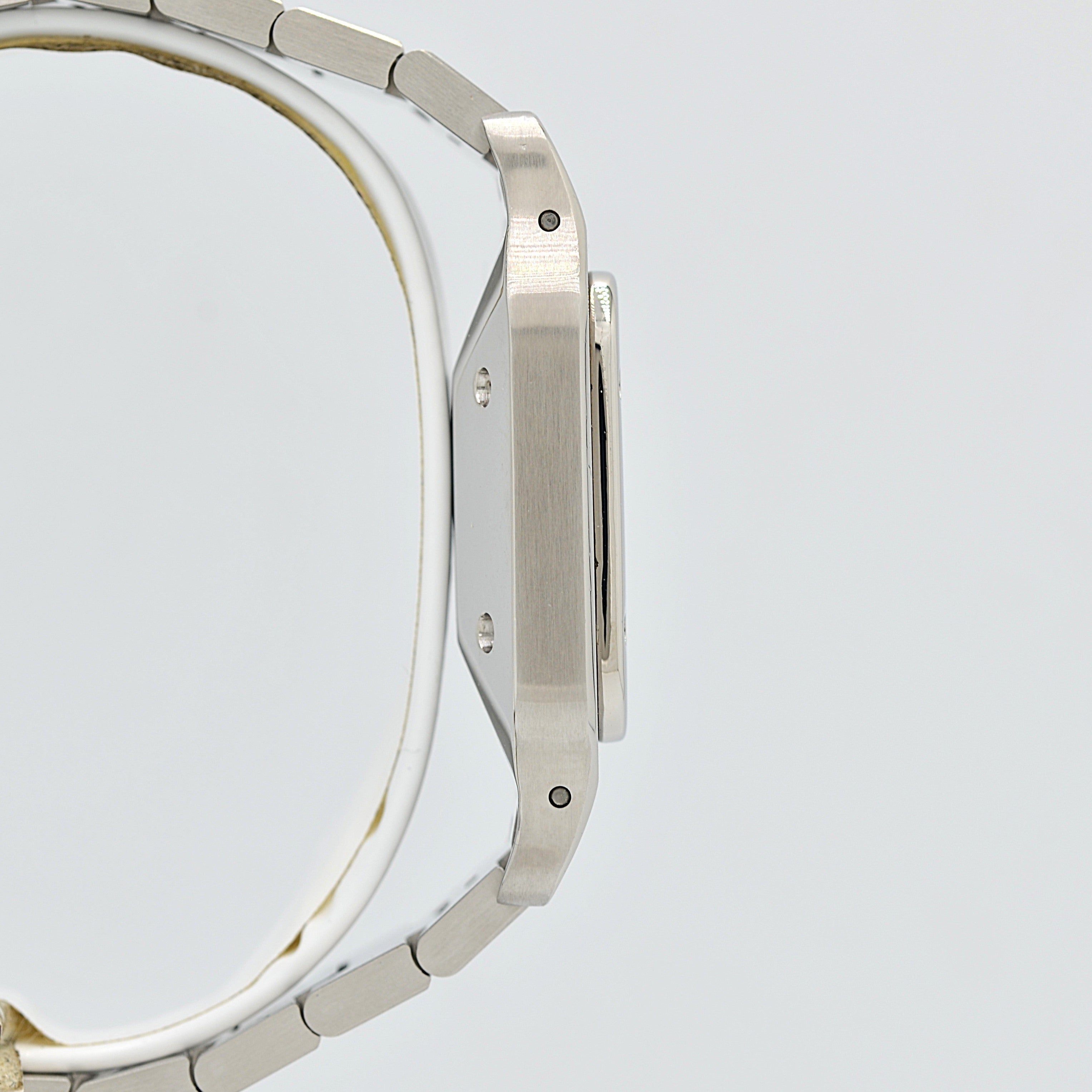 【Cartier】カルティエ サントスガルベLM ステンレス 付属品付き カルティエコンプリートサービス済み