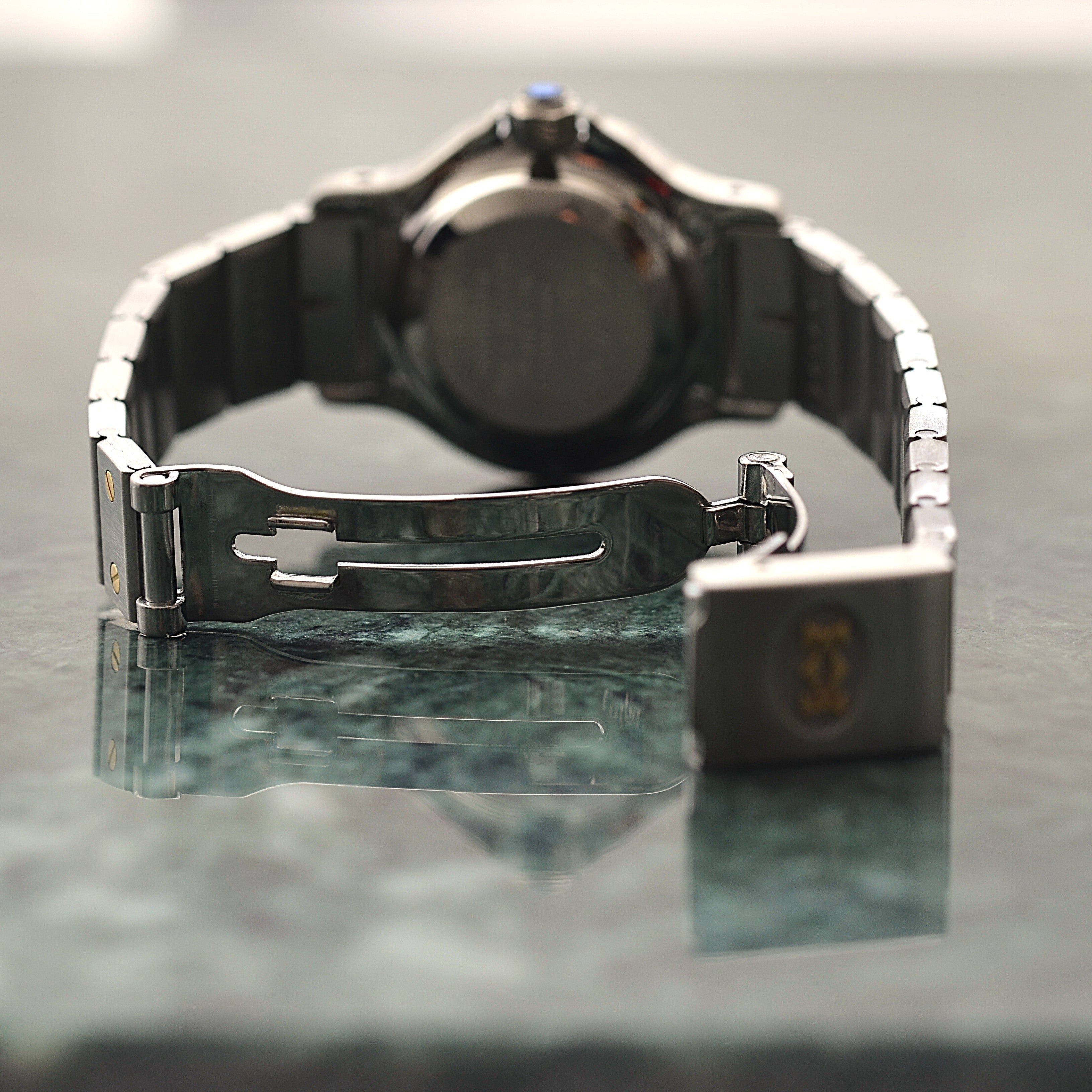 【Cartier】カルティエ サントスオクタゴンSM 18KYG×SS 永久保証書付き