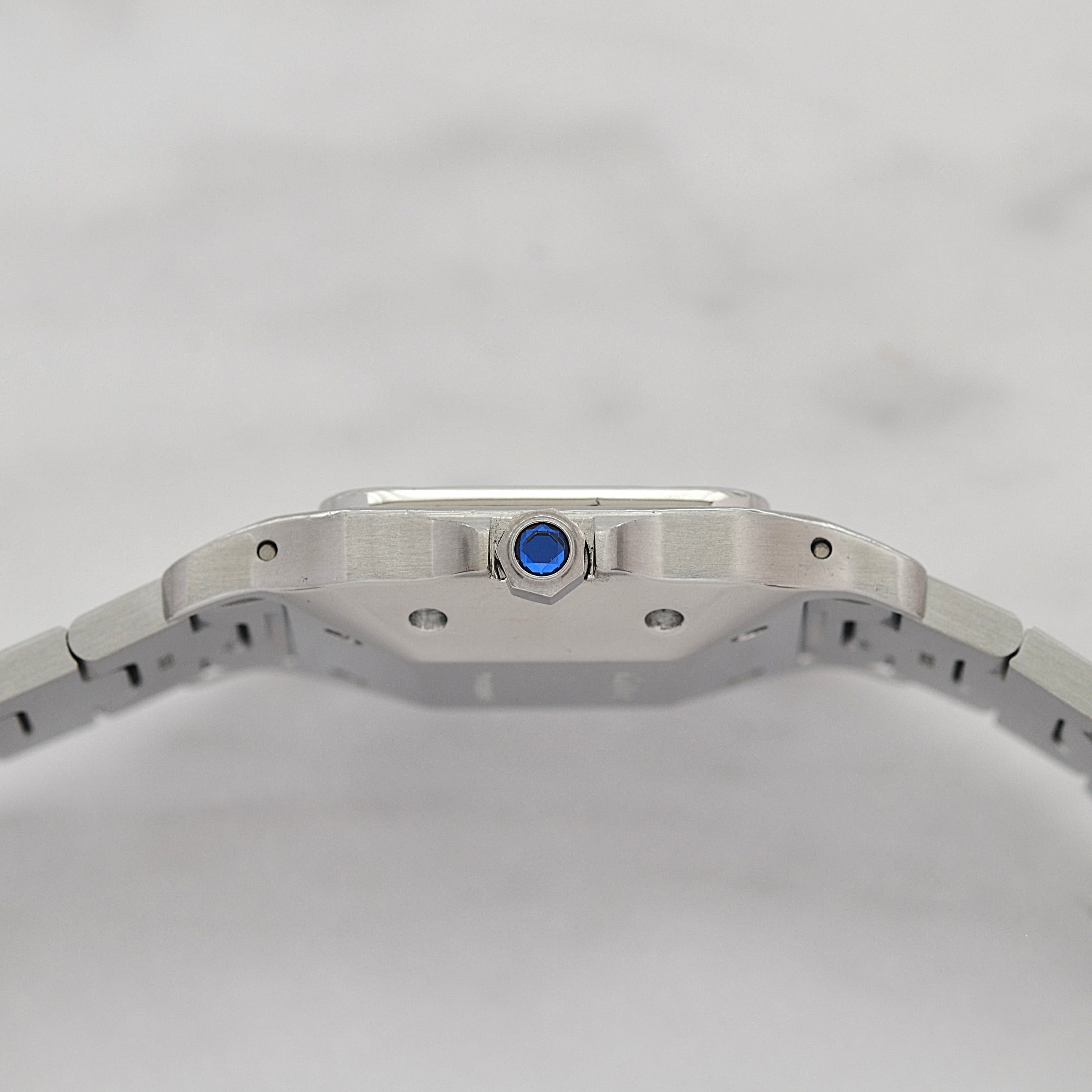 【Cartier】カルティエ サントスガルベLM ステンレス 付属品付き カルティエコンプリートサービス済み