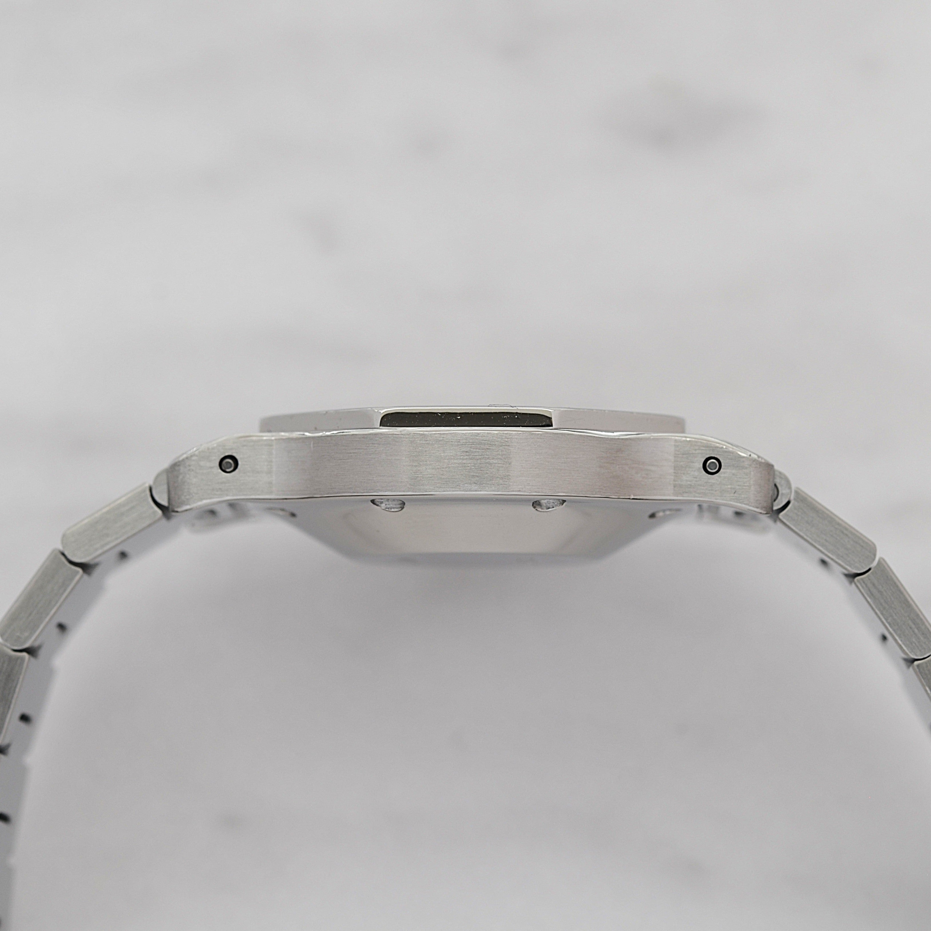 [Cartier] Cartier Santos Octagon LM Stainless Steel Folding Buckle Cartier Complete Service