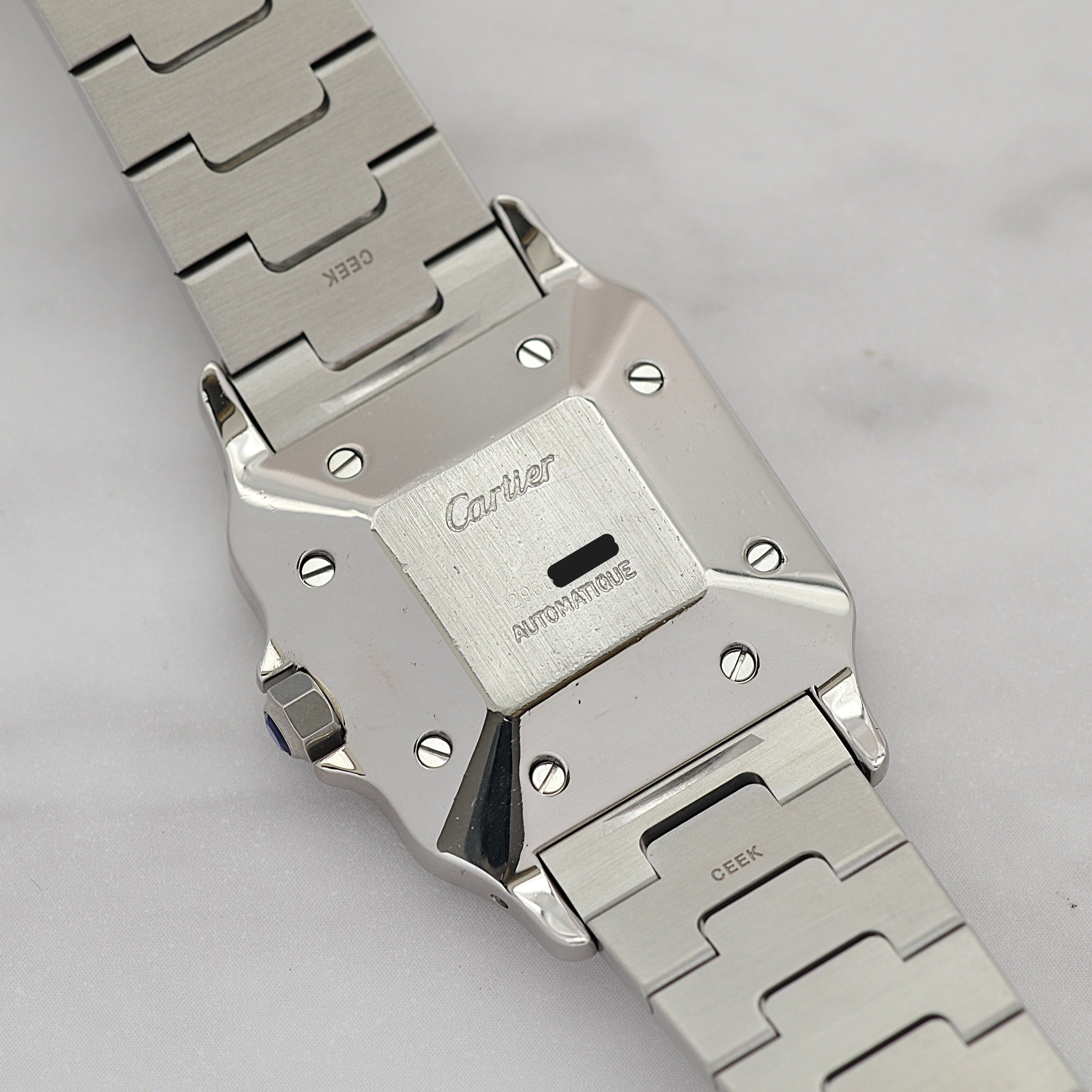 【Cartier】カルティエ サントスガルベLM ステンレス 付属品付き カルティエコンプリートサービス済み