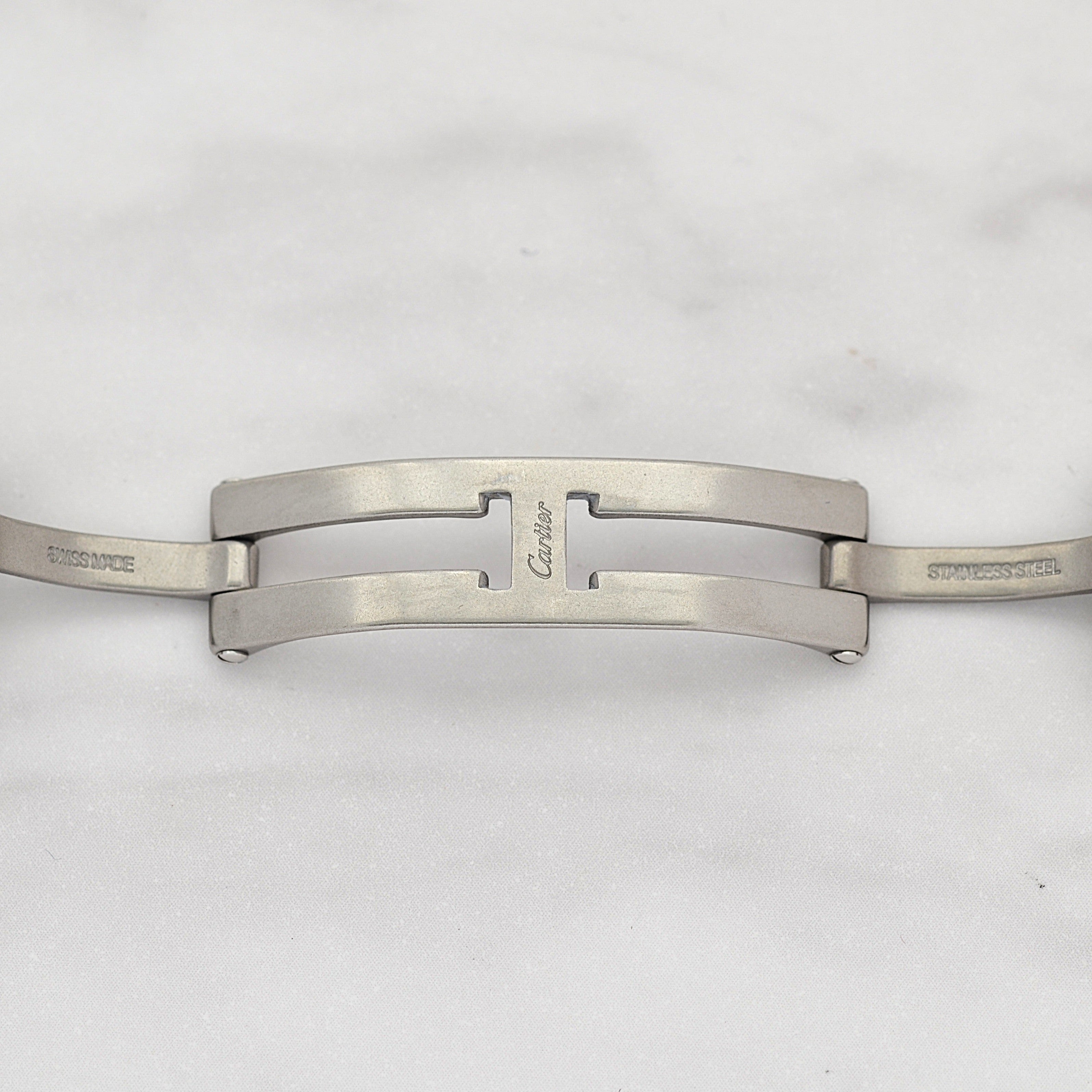 【Cartier】カルティエ サントスガルベLM ステンレス 付属品付き カルティエコンプリートサービス済み