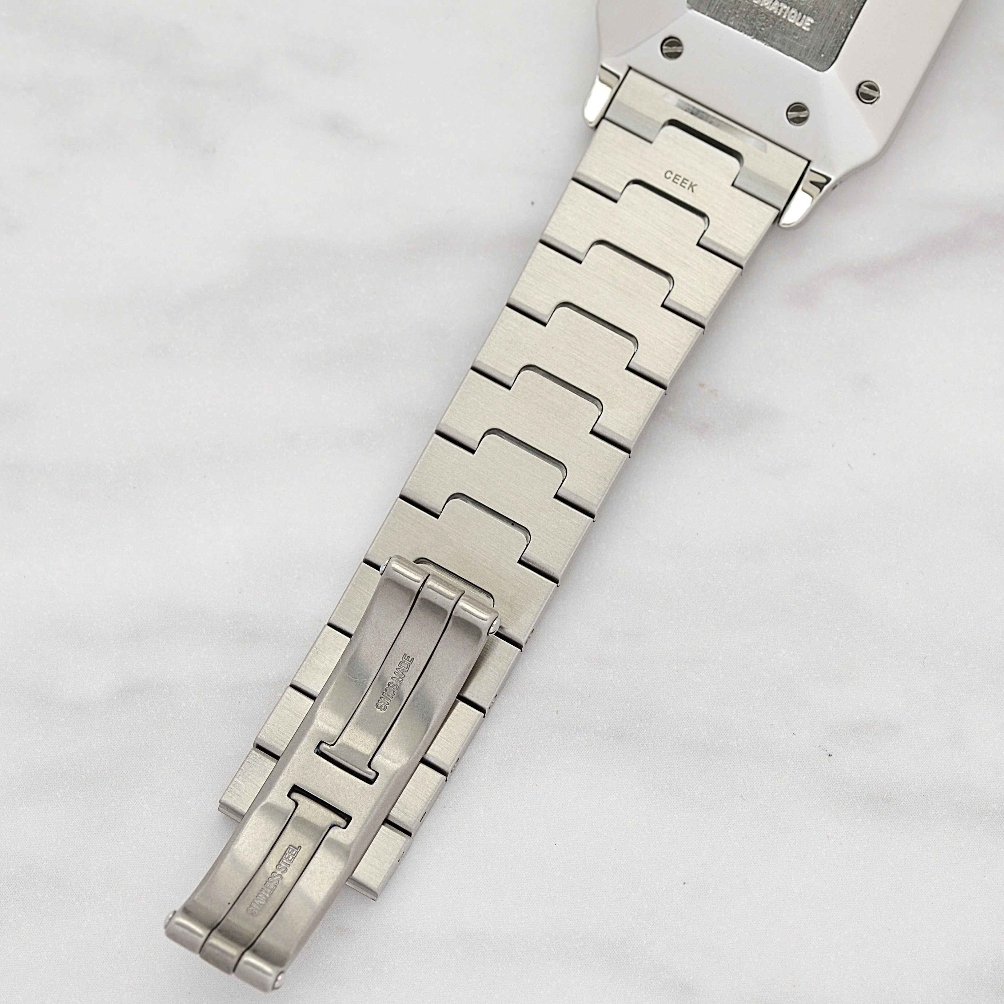 【Cartier】カルティエ サントスガルベLM ステンレス 付属品付き カルティエコンプリートサービス済み