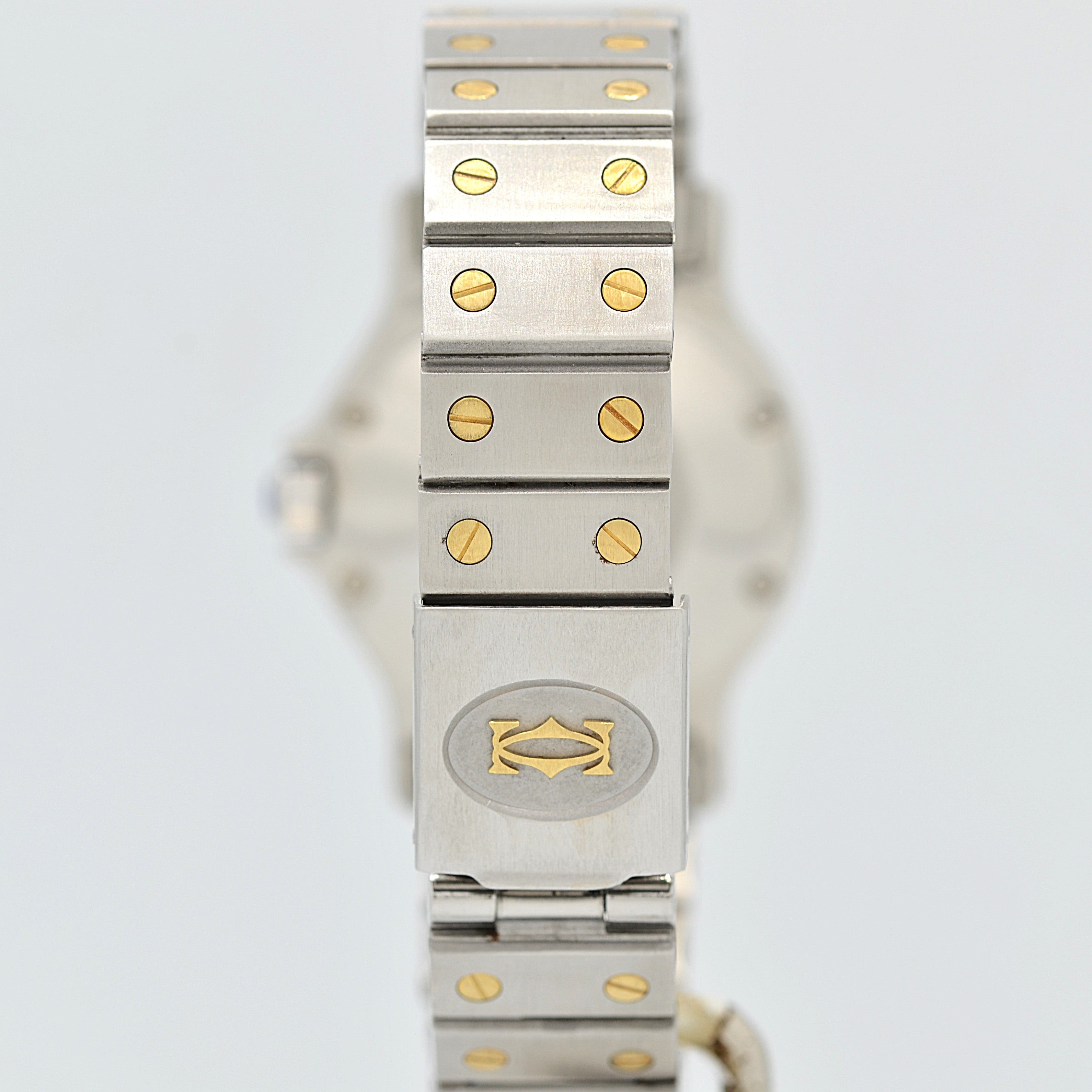 【Cartier】カルティエ サントスオクタゴンLM 18KYG×SS SWISS MADE 表記