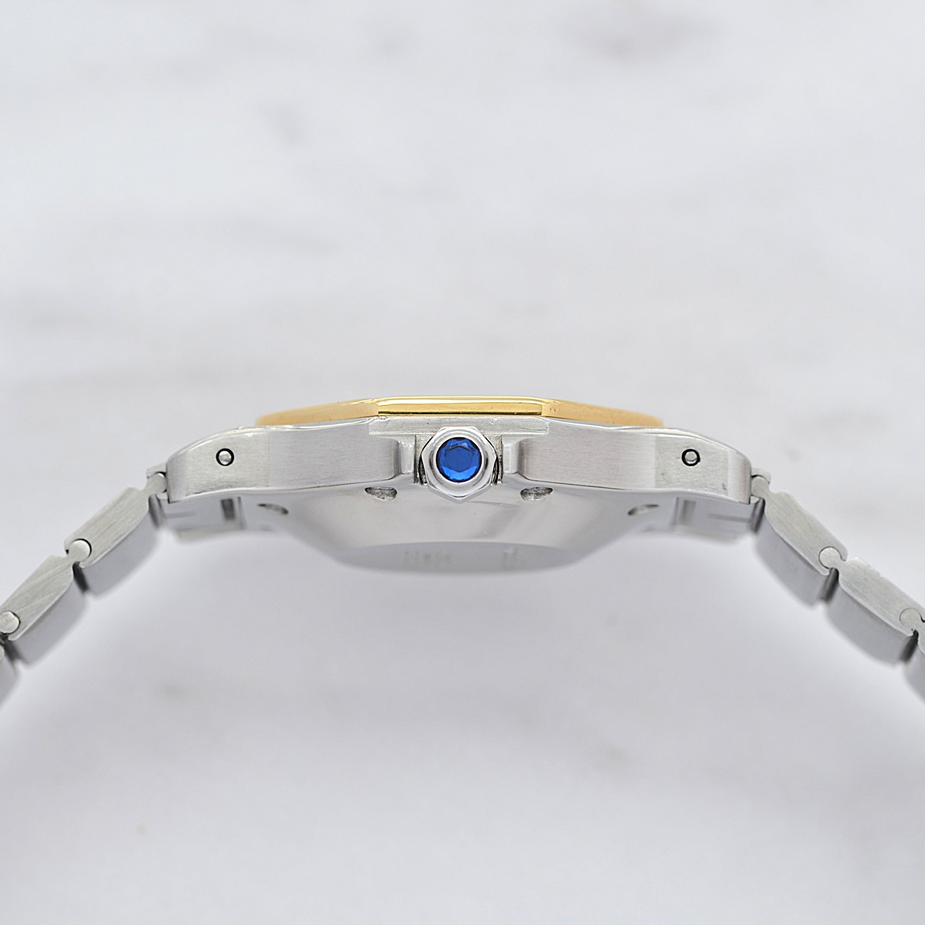 【Cartier】カルティエ サントスオクタゴンLM 18KYG×SS SWISS MADE 表記