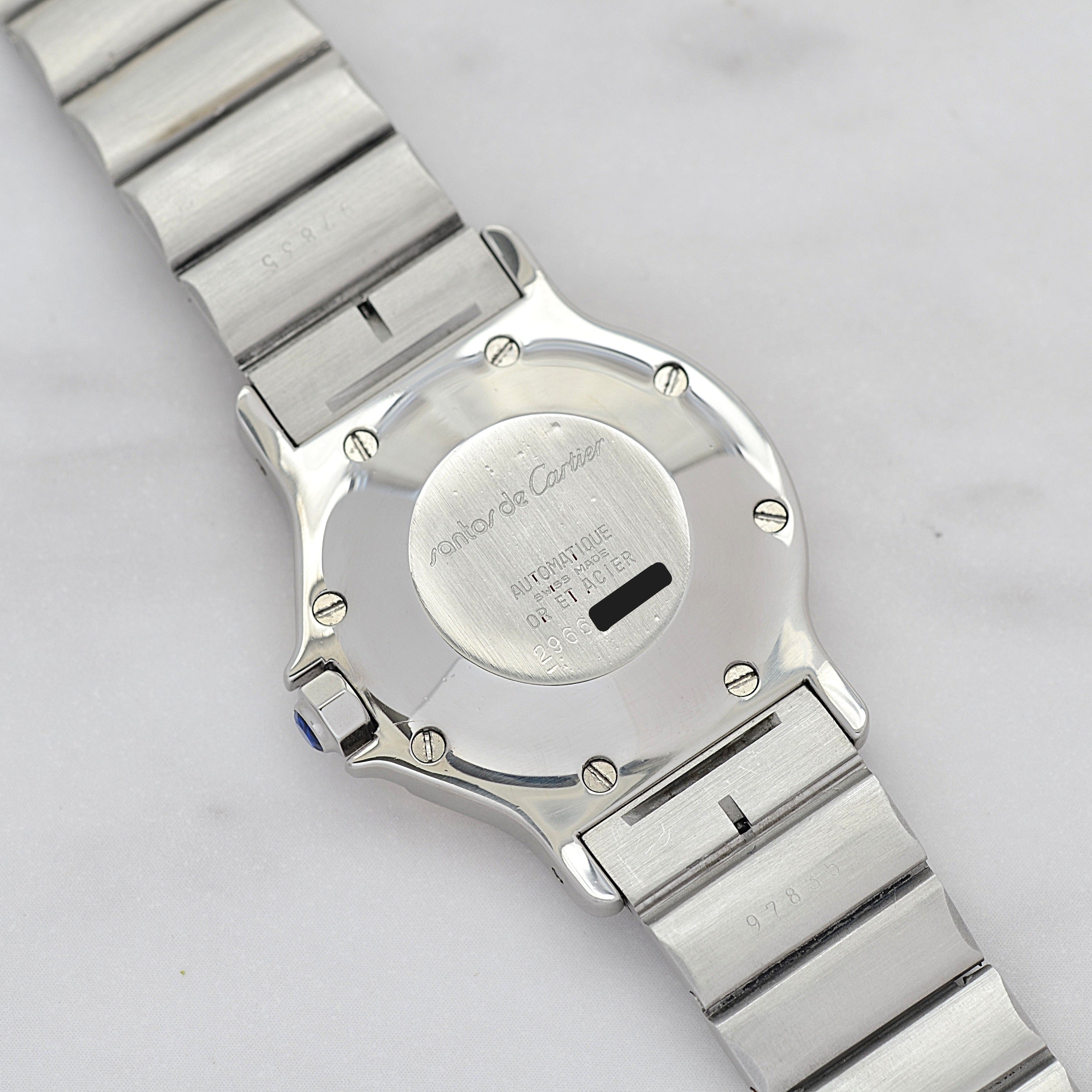 【Cartier】カルティエ サントスオクタゴンLM 18KYG×SS SWISS MADE 表記